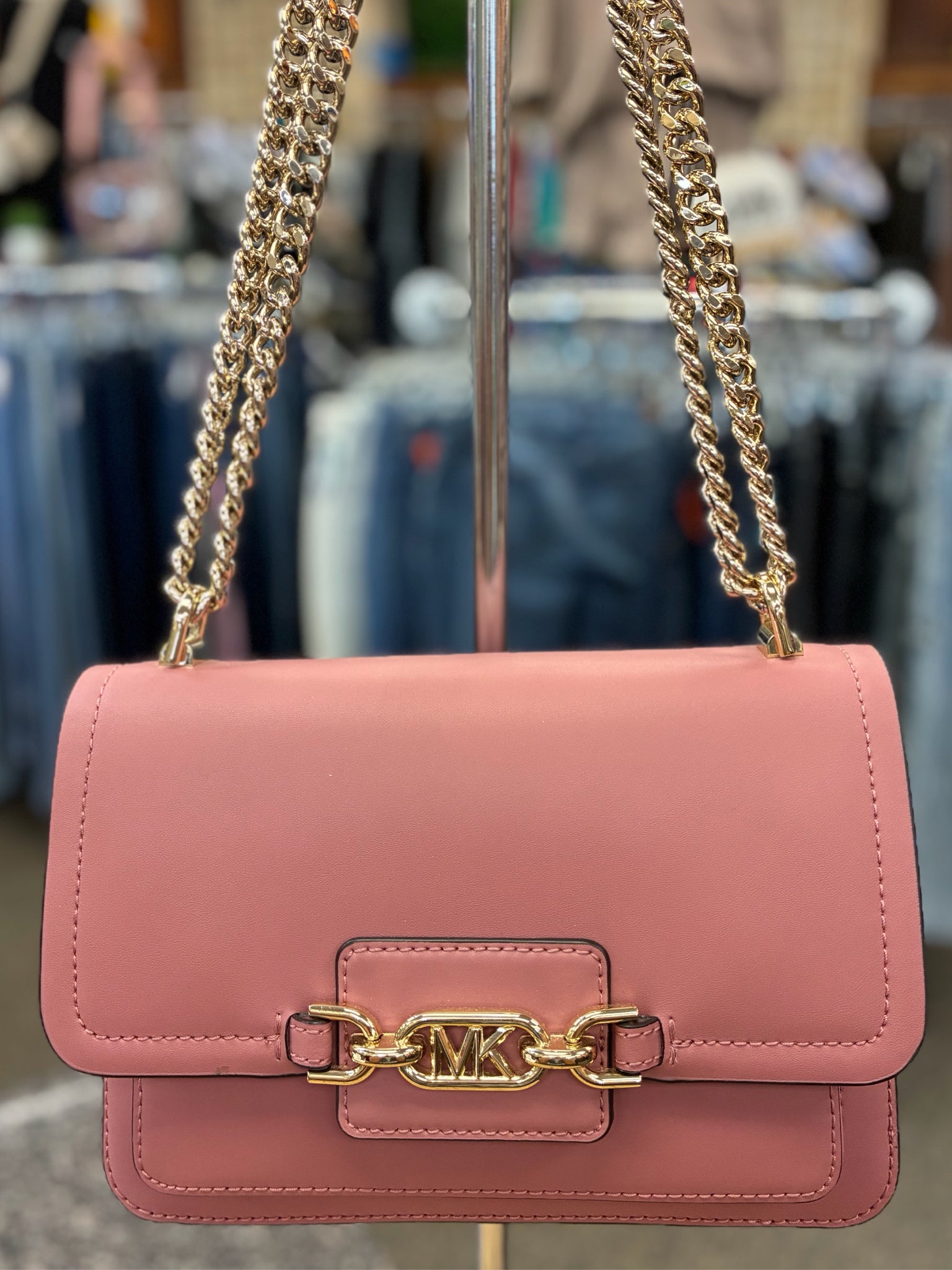 Pre-owned MICHAEL KORS Pink Shoulder Designer Purse