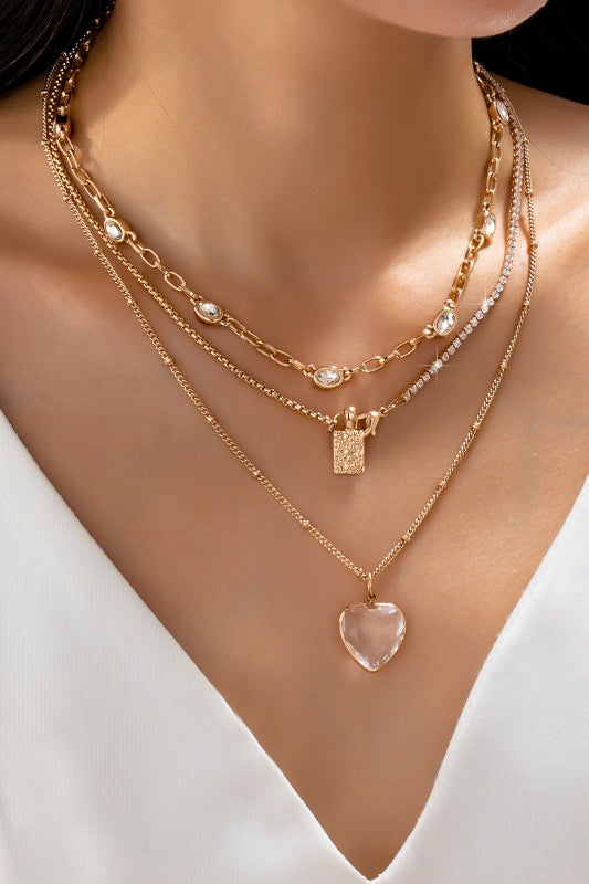 New Josslyn Gold clear Necklace