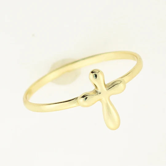 New STERLING SILVER 14kt Ring Size 4 Ring