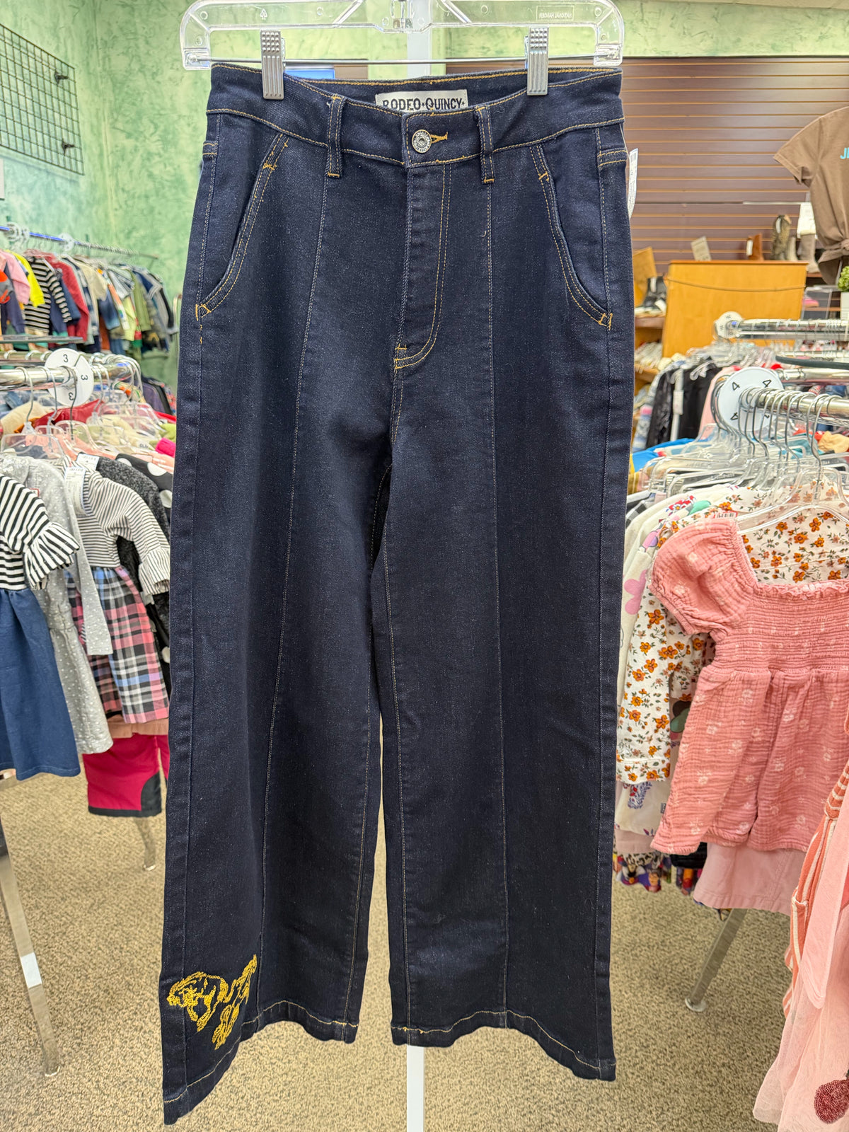 Pre-owned Rodeo Quincy Dark Blue Denim Size: 7 Designer Jean
