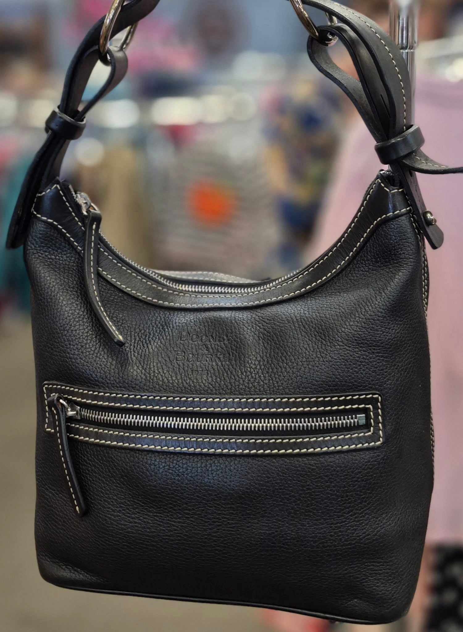 Pre-owned DOONEY&BOURKE Black Shoulder Designer Purse