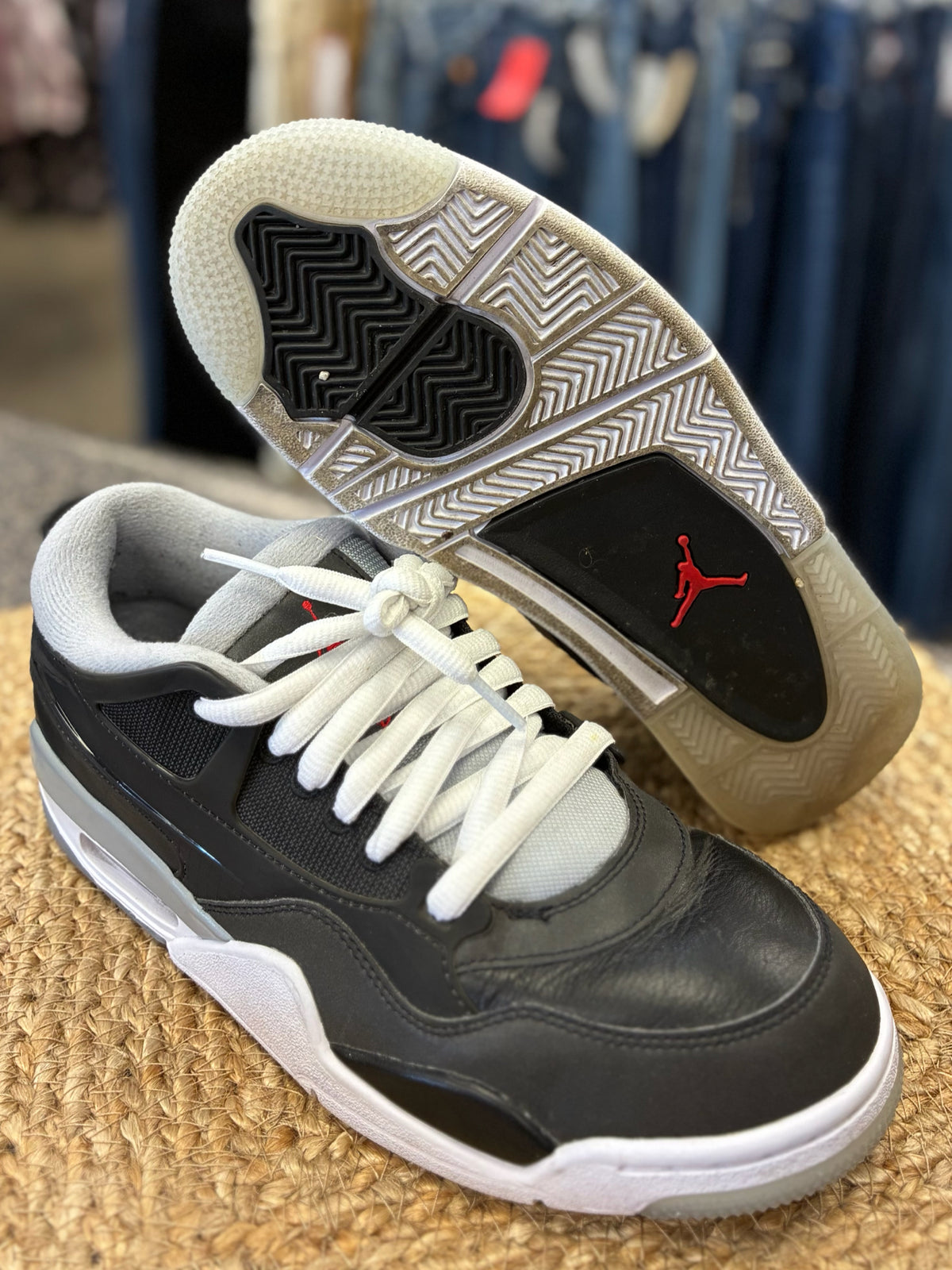 Pre-owned Nike Air Jordan Black White Trim SHOE SIZE 8 MENS Designer Sneaker