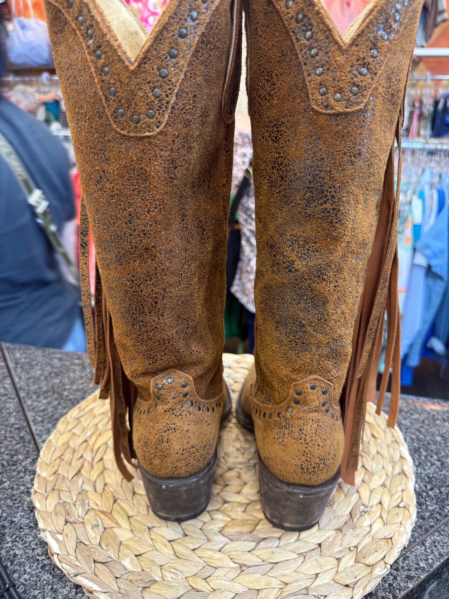 Pre-owned Idyllwind Dark Brown Blend Size 8 Designer Boot