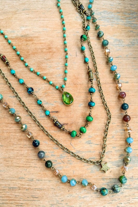 New with Tag DYLAN Green Turquoise Necklace