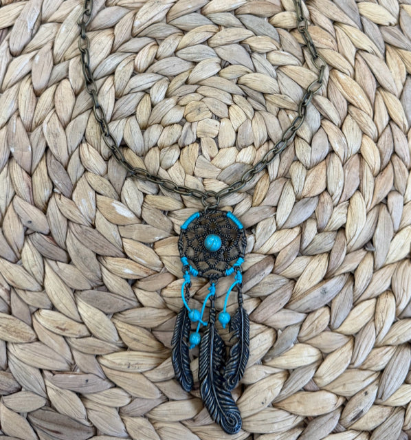 New WESTERN Brown Turquoise Necklace