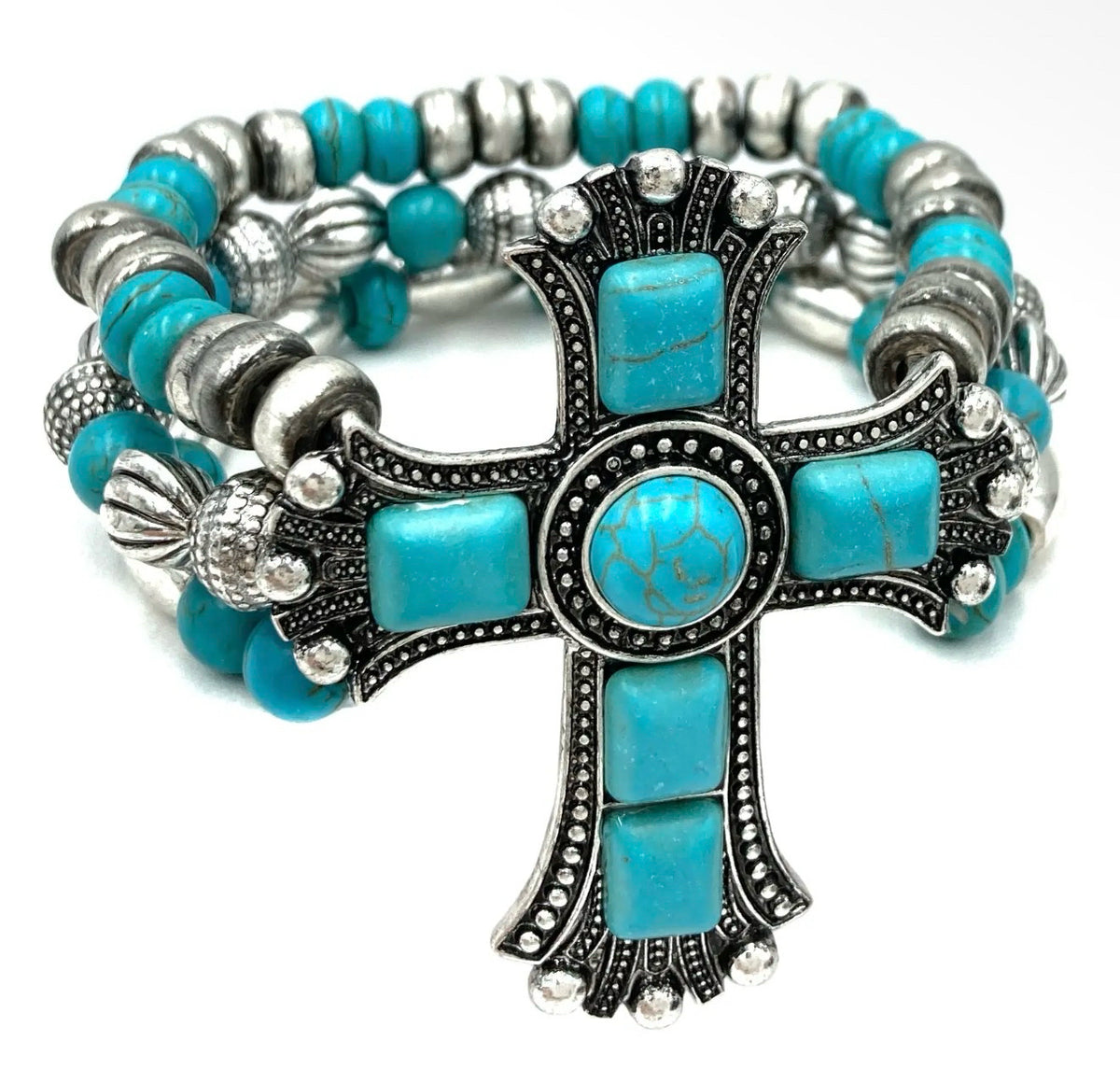 New Lunar Silver Turquoise Bracelet