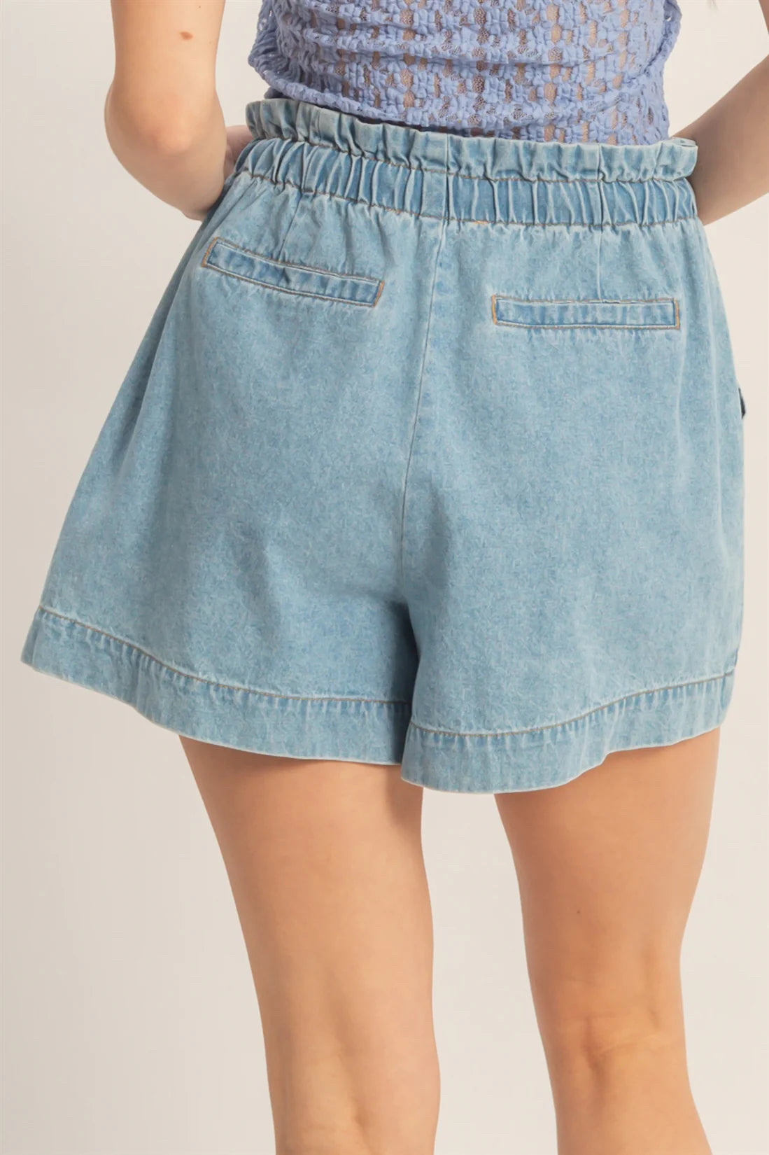 New DOUBLE ZERO Light Blue Size Small Shorts