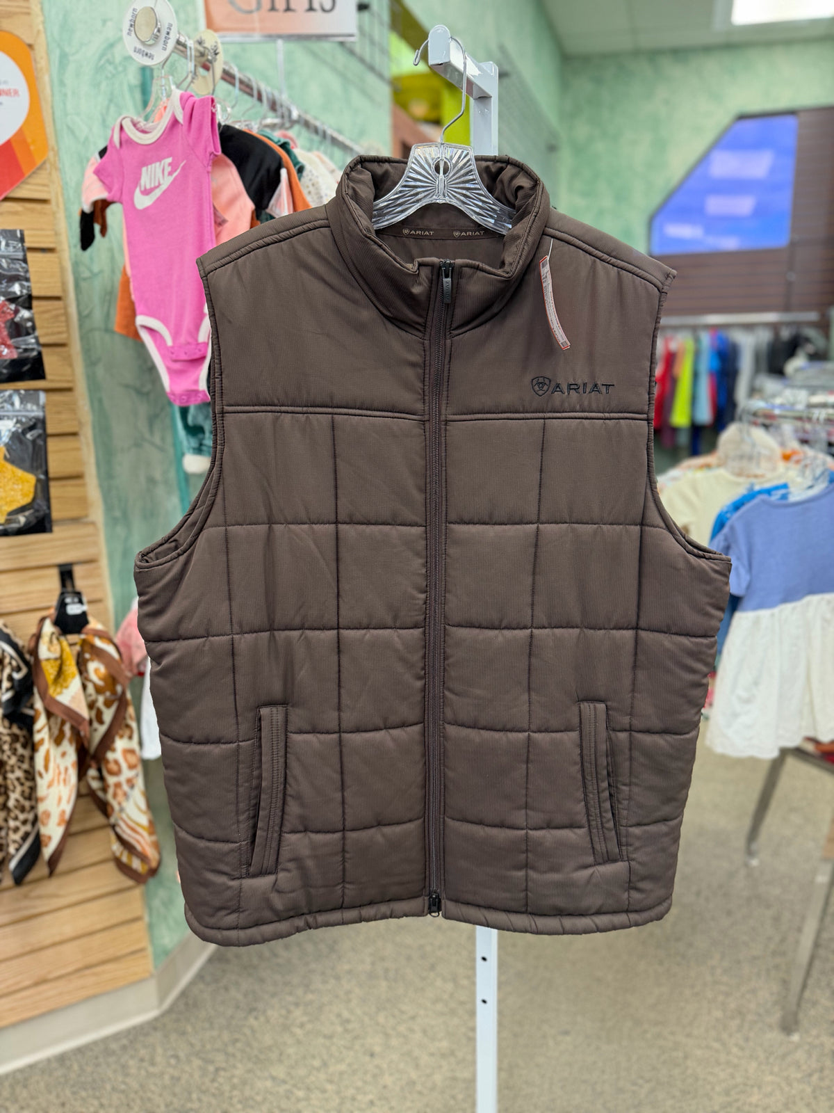 Pre-owned ARIAT Brown Men Size XL MENS Designer Vest