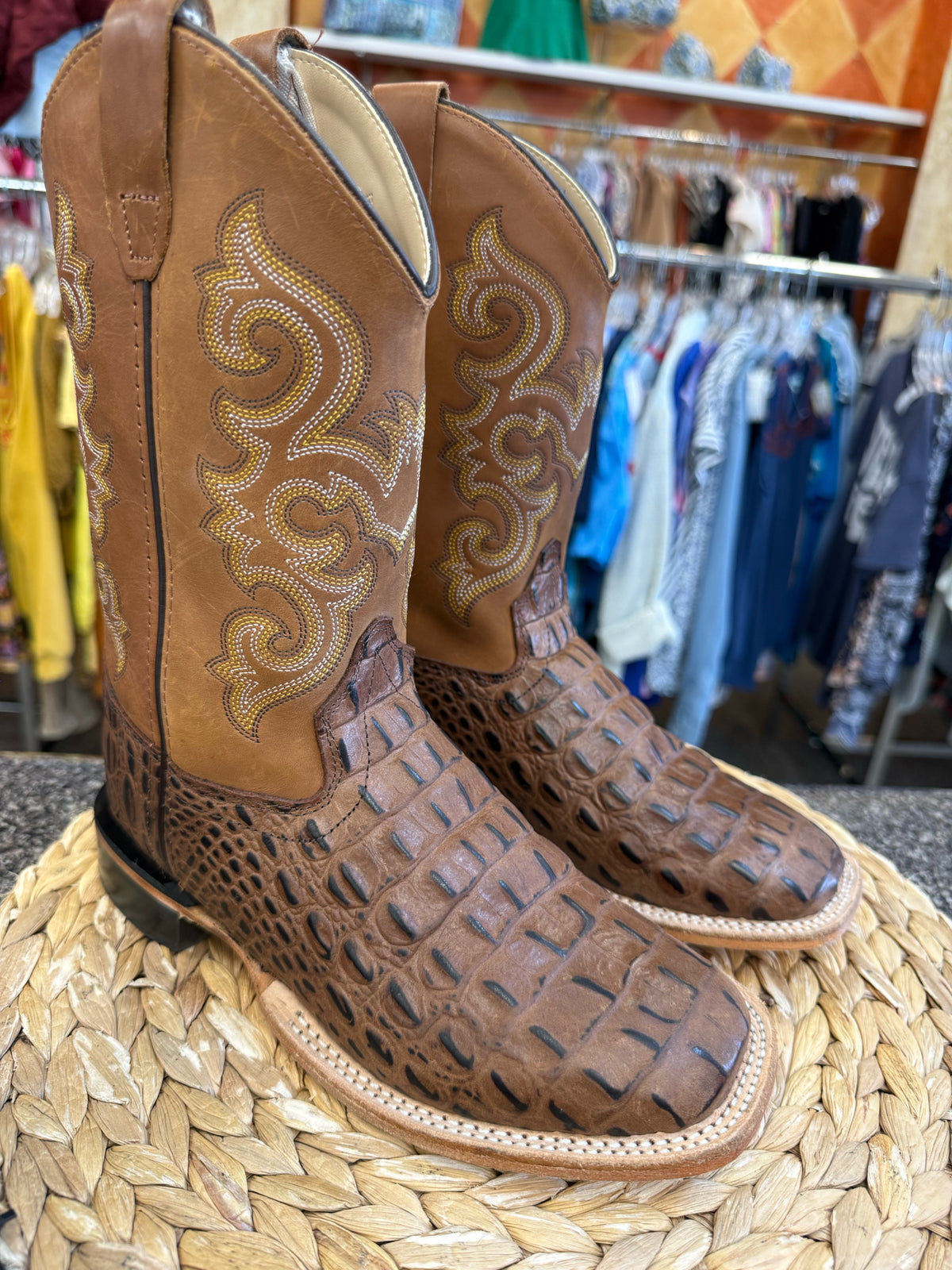 Pre-owned OLD WEST Brown C-SIZE 3 Boys Boots