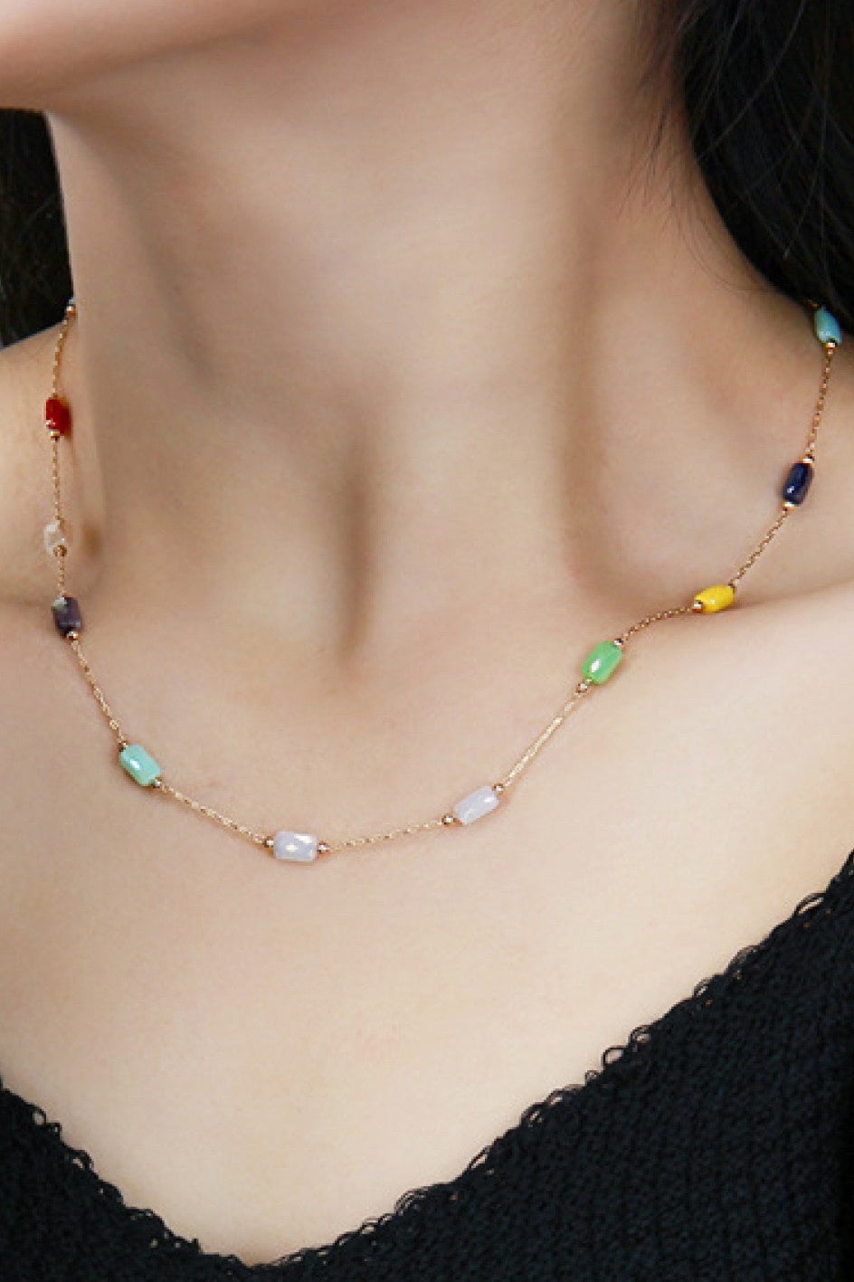 New MIA Gold Multi Necklace