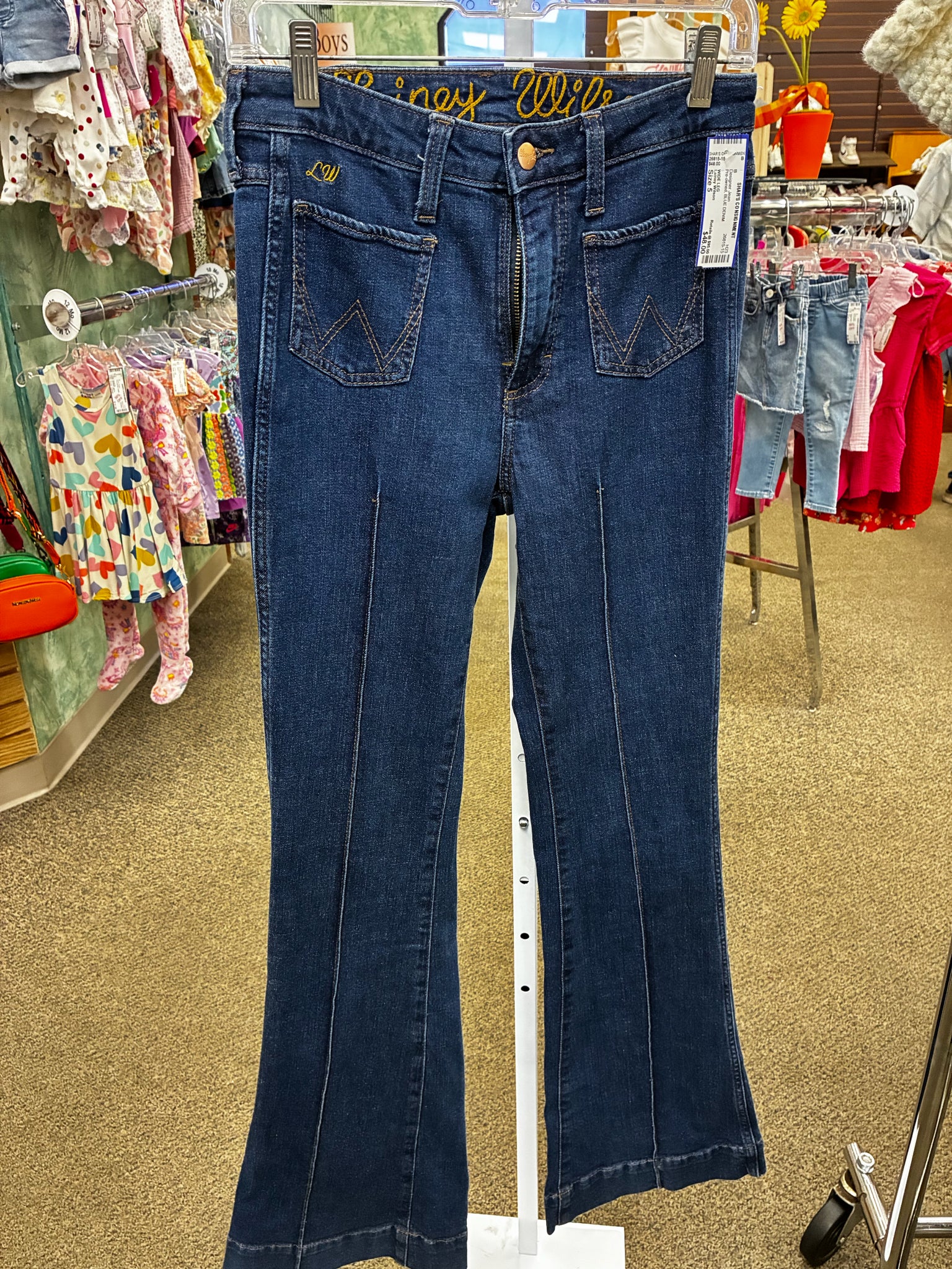 Pre-owned Lainey Wilson BLUE DENIM Size: 5 Designer Jean