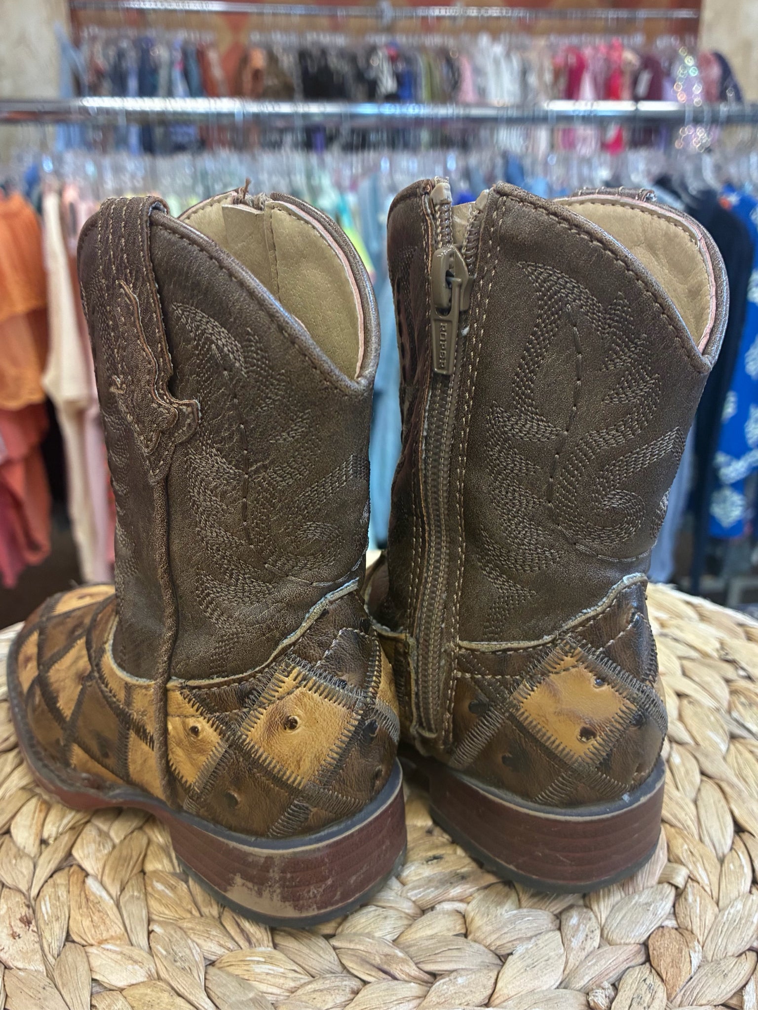Pre-owned ROPER Brown Light brown C-SIZE 5 Boys Boots
