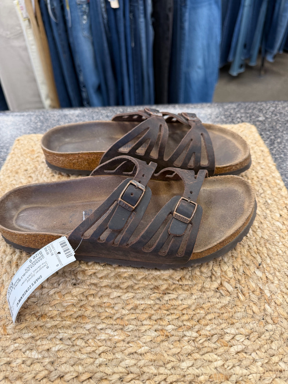 Pre-owned BIRKENSTOCK Dark brown Size 9 Designer Sandal