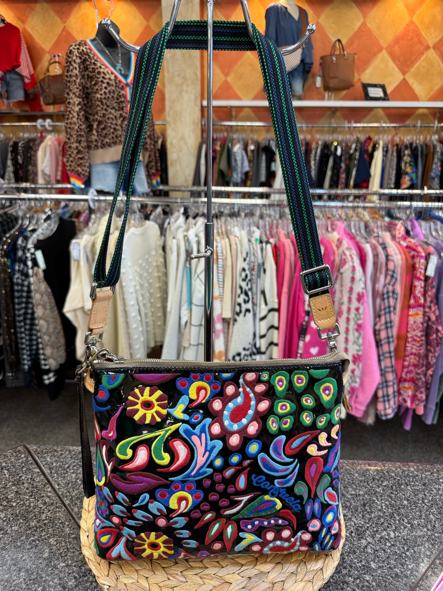 Pre-owned CONSUELA Black Multi Crossbody Designer Purse