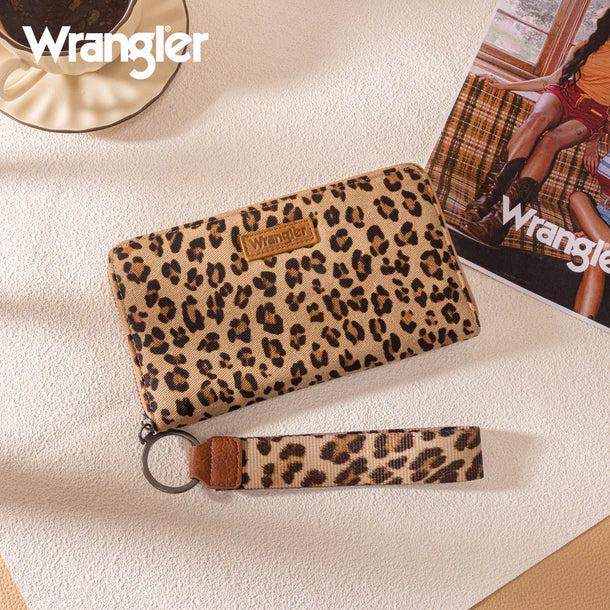 New WRANGLER Leopard WALLET SIZE Regular Wallet