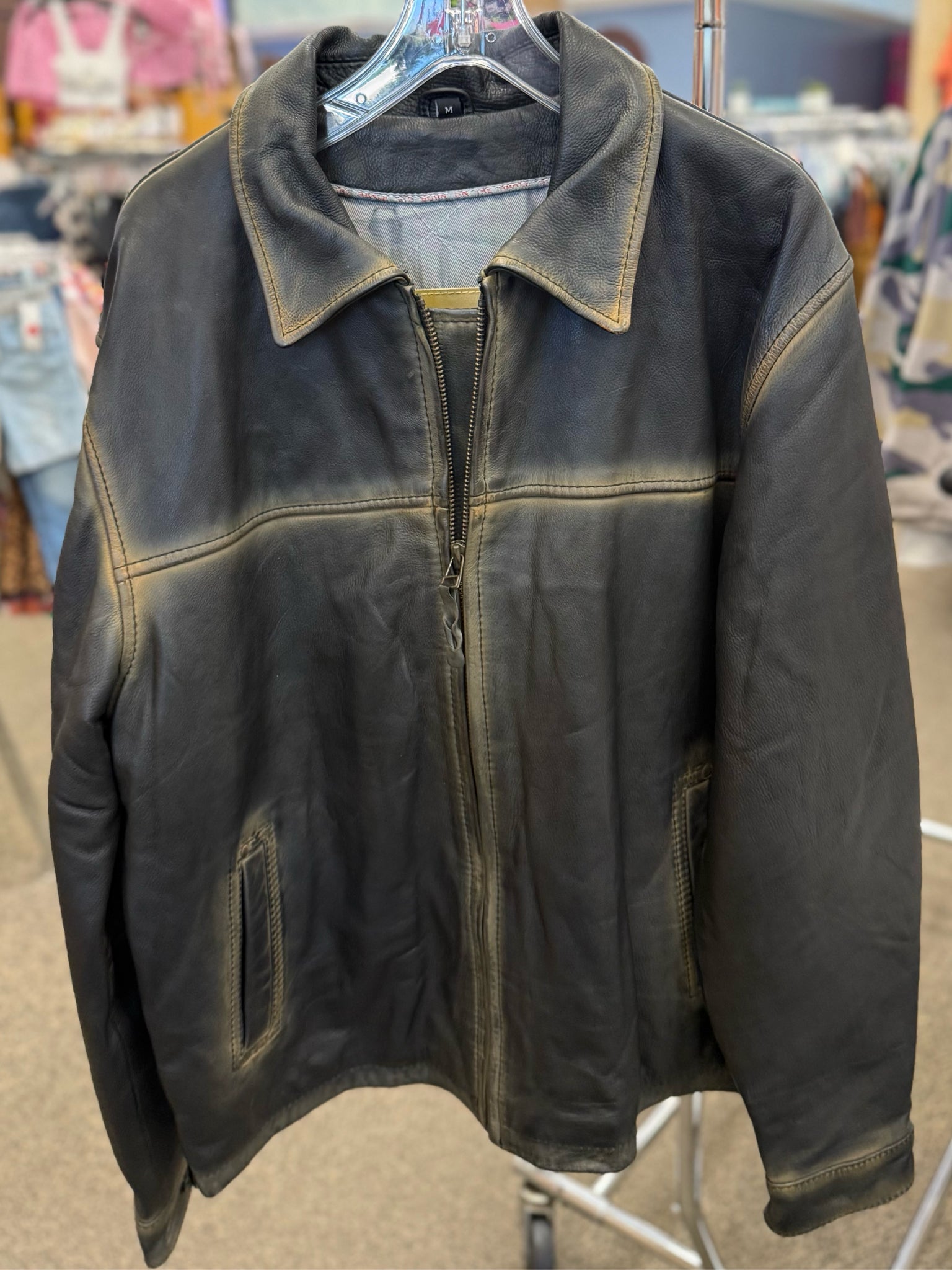 Pre-owned STS Black Tan Men Size M Long Sleeve Mens DESIGNER Jacket