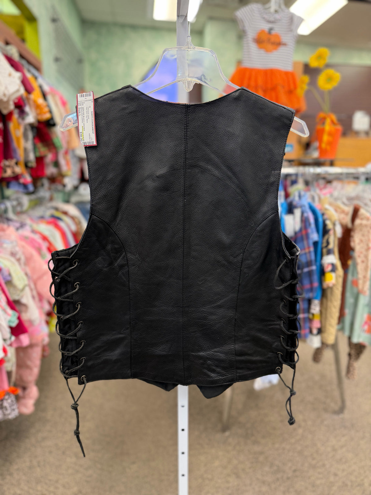 New with Tag Milwaukee Leather Black Size* L Designer Vest