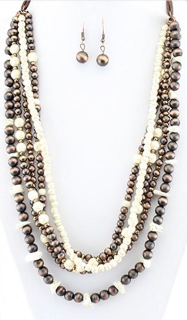 New YF Ivory Copper Necklace