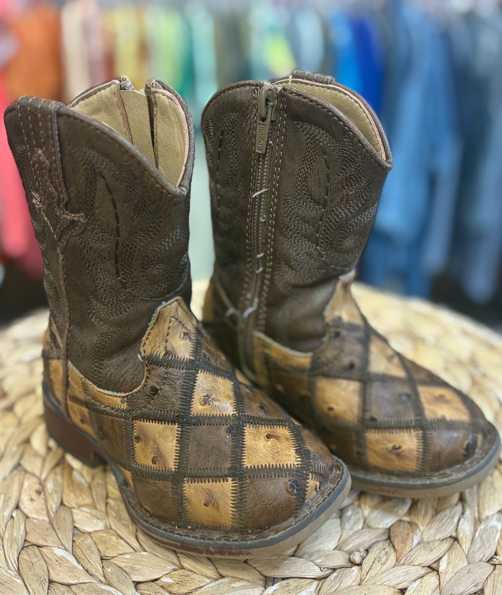 Pre-owned ROPER Brown Light brown C-SIZE 5 Boys Boots