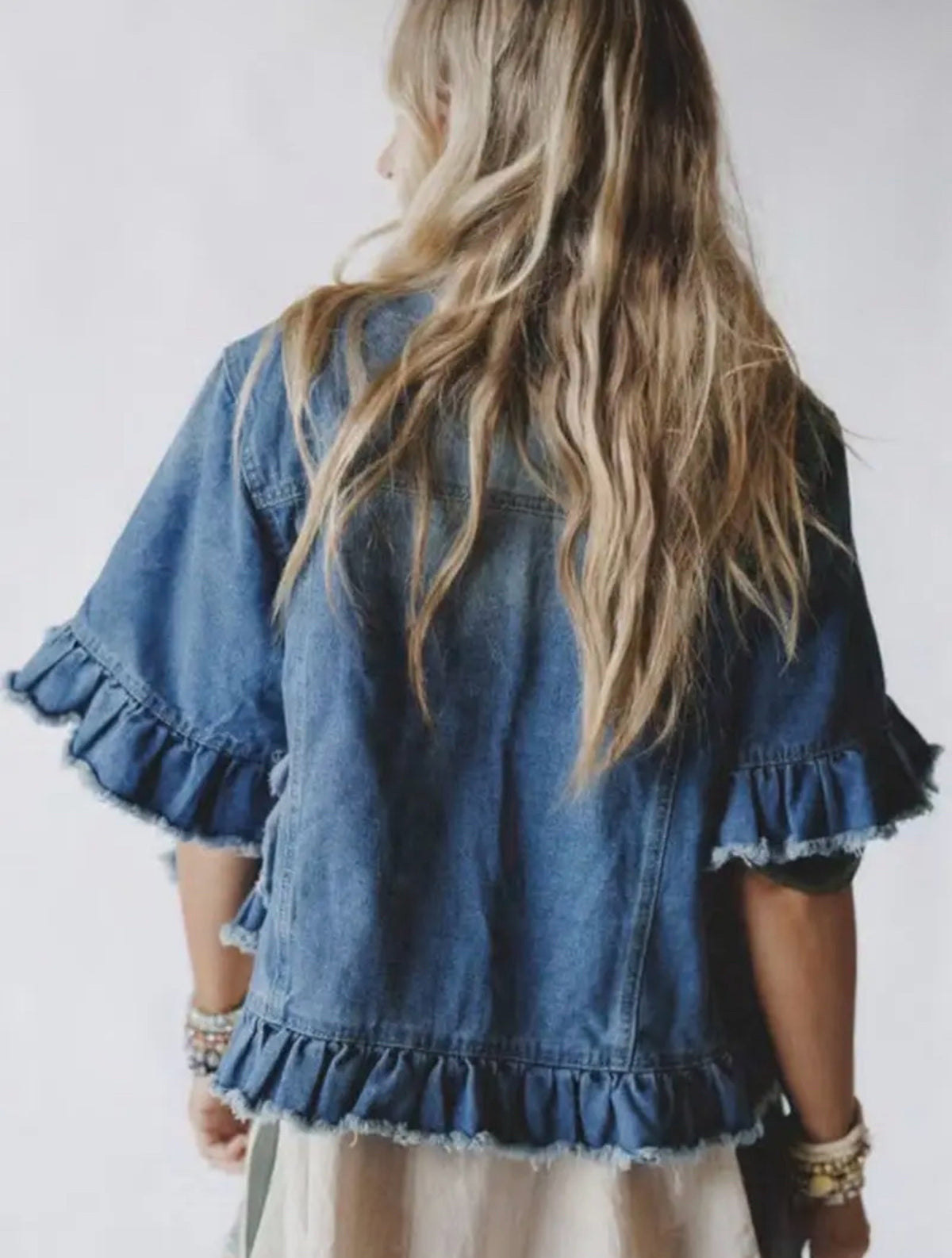 New Mccolin Denim Size S Short Sleeve Denim Jacket
