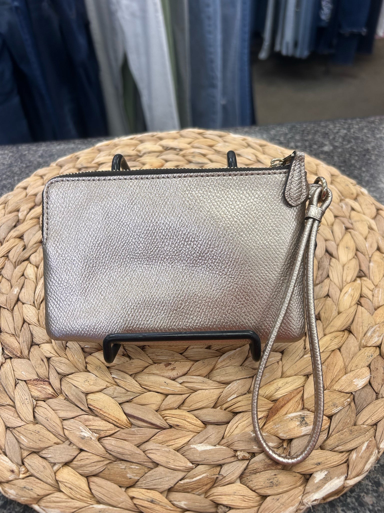 Pre-owned COACH Metallic COIN PURSE