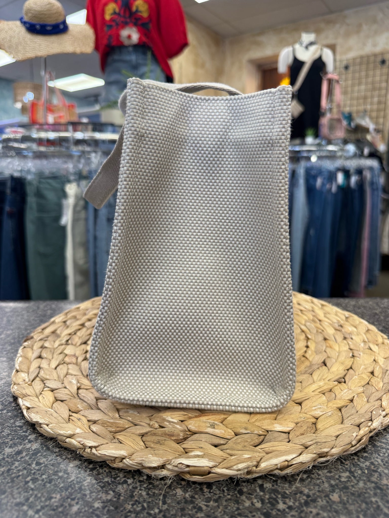 Pre-owned Lululemon Tan Ivory Tote Designer Purse