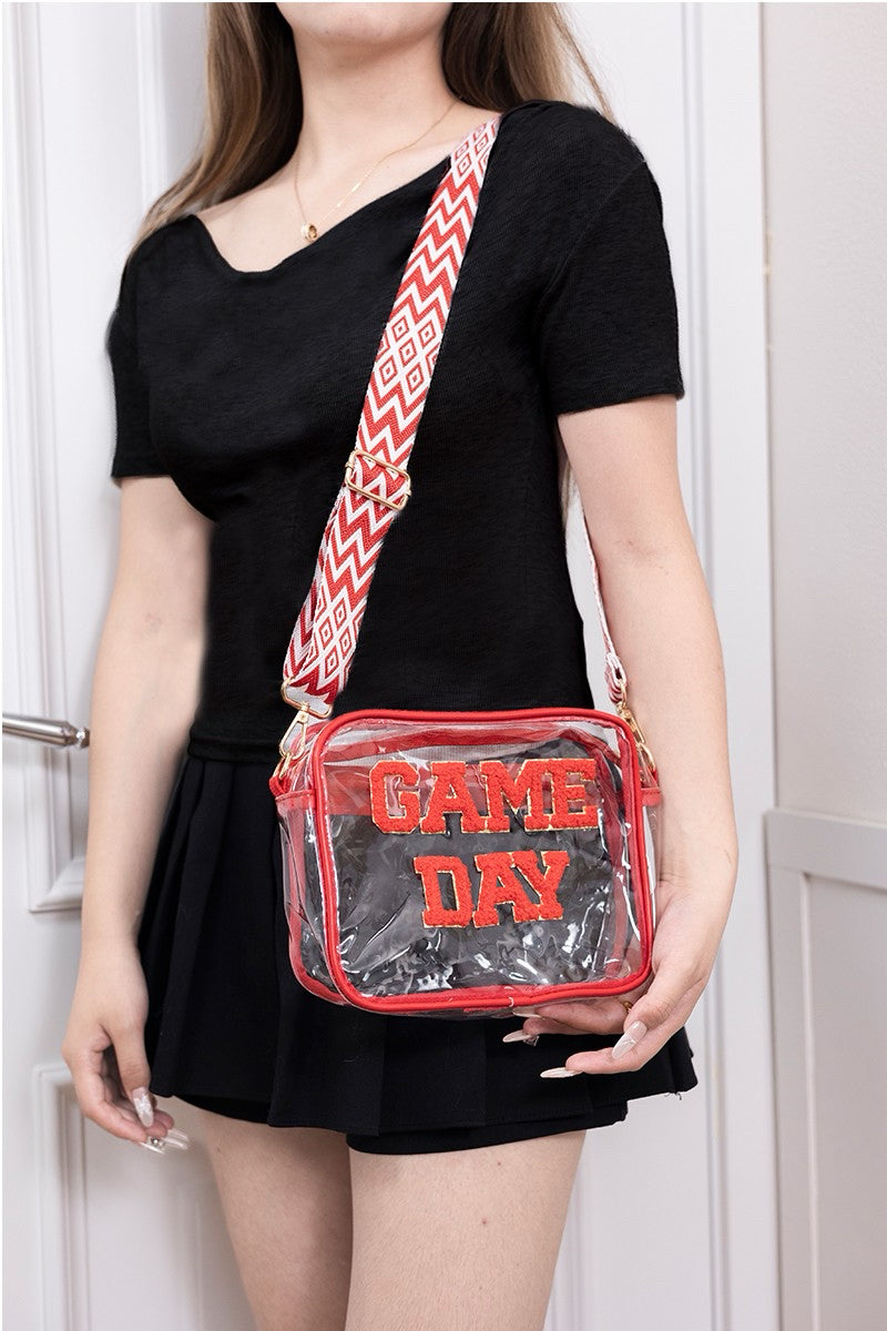New Zenana Red clear M Crossbody Purse