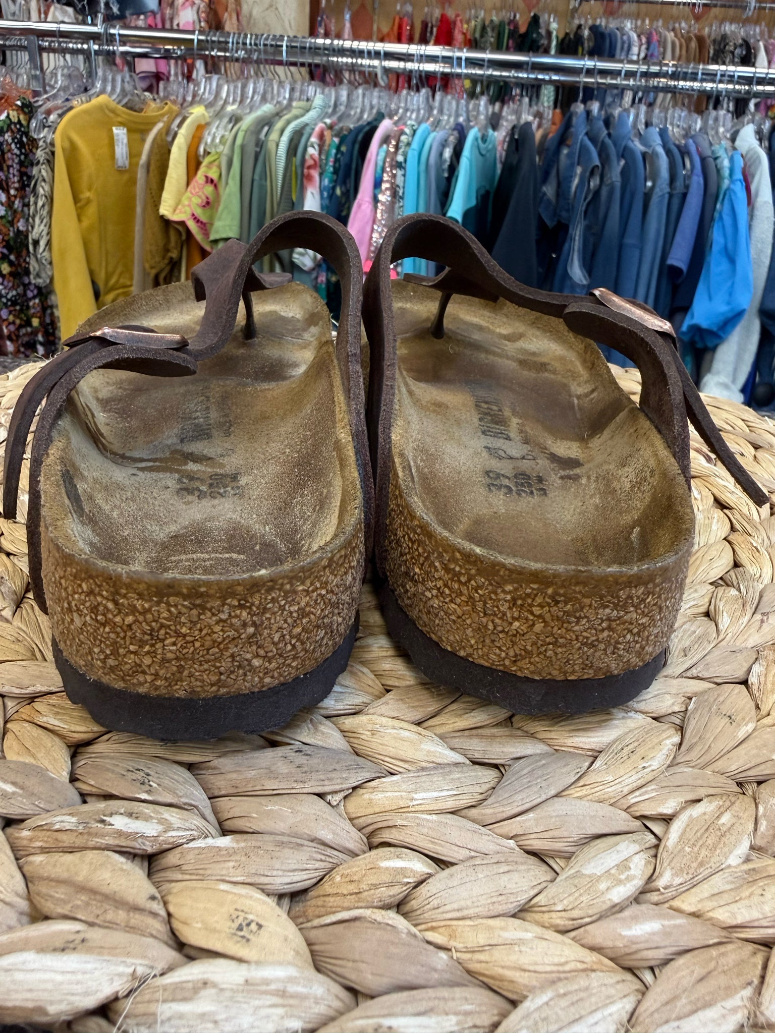 Pre-owned BIRKENSTOCK Dark brown Size 8 Designer Sandal