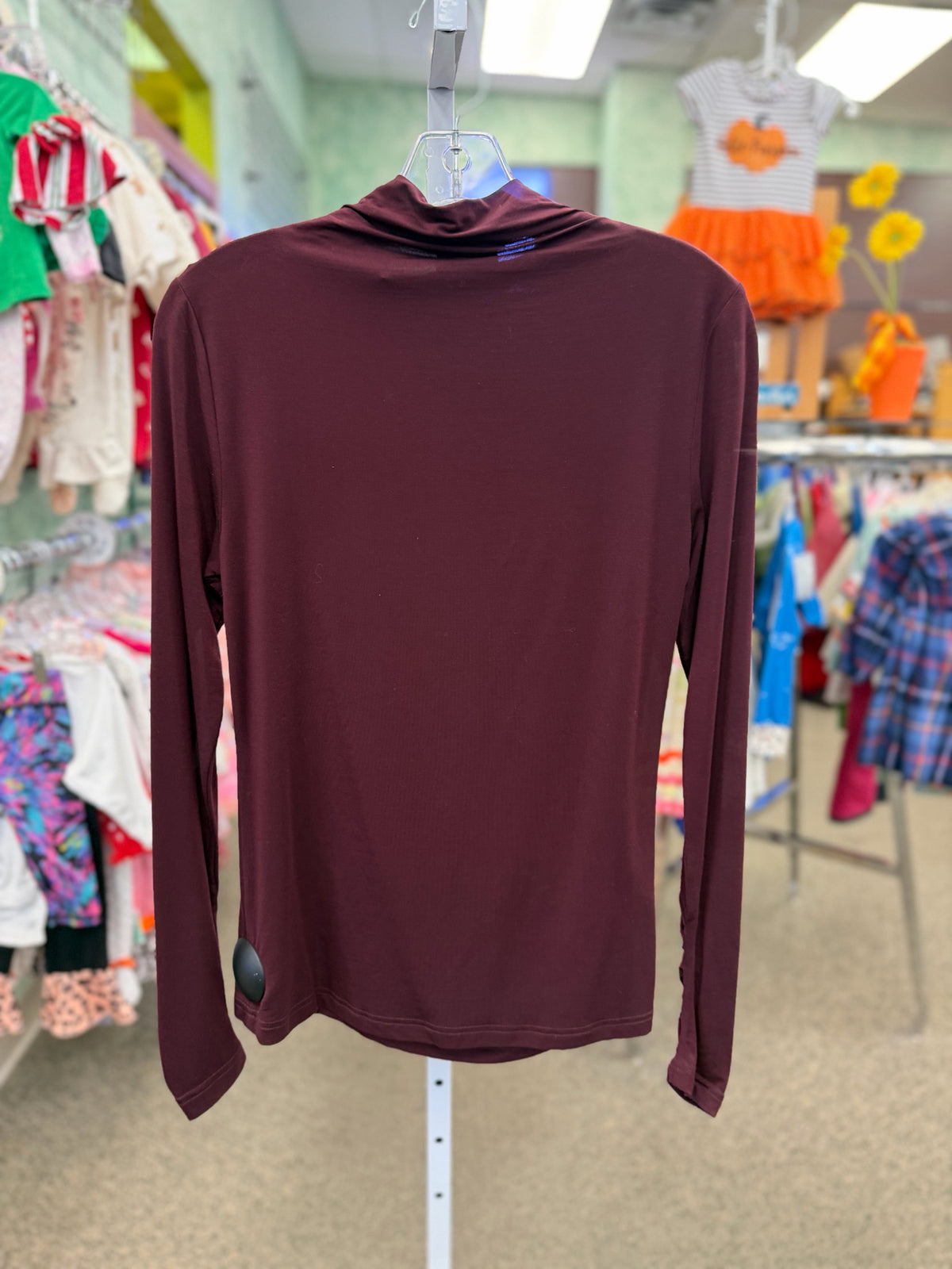 New with Tag LYSSE Dark Plum Size: XL Long Sleeve Blouse