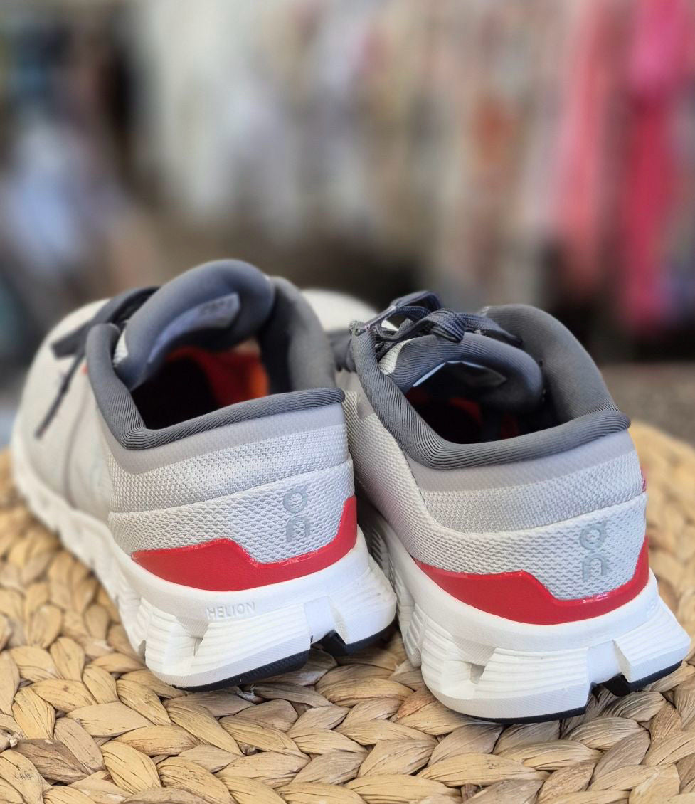 Pre-owned On Cloud Light gray Orange SHOE SIZE 7 MENS Designer Sneaker
