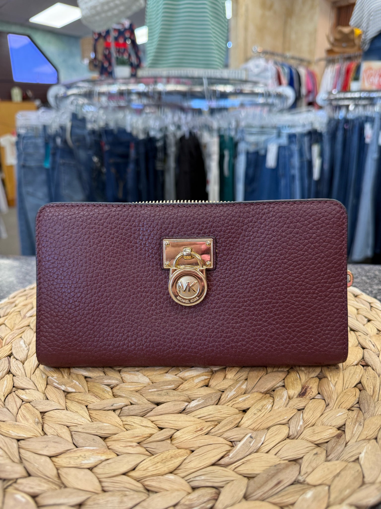 Pre-owned MICHAEL KORS Maroon Designer Wallet