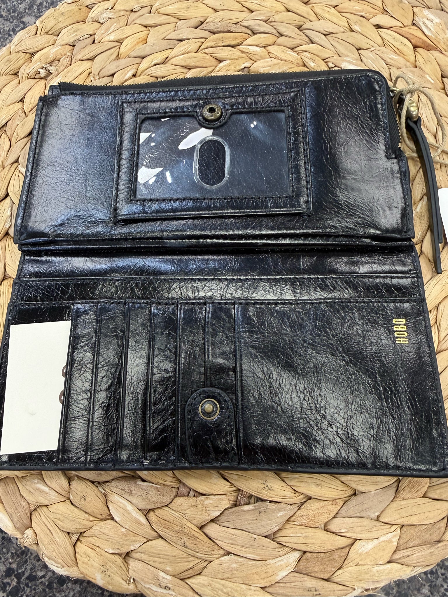 Pre-owned HOBO Black WALLET SIZE M Designer Wallet