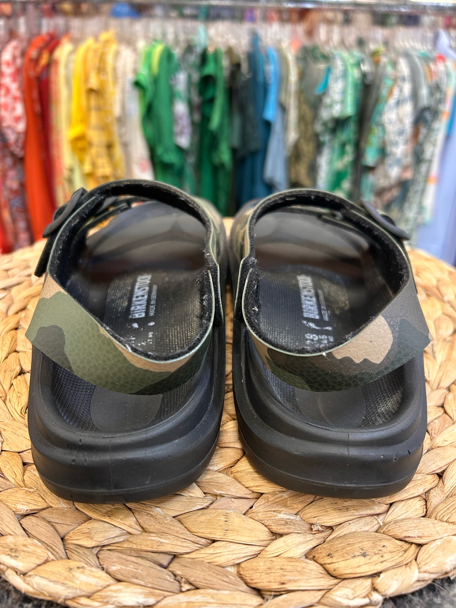 Pre-owned BIRKENSTOCK Camouflage Size 7 Designer Sandal
