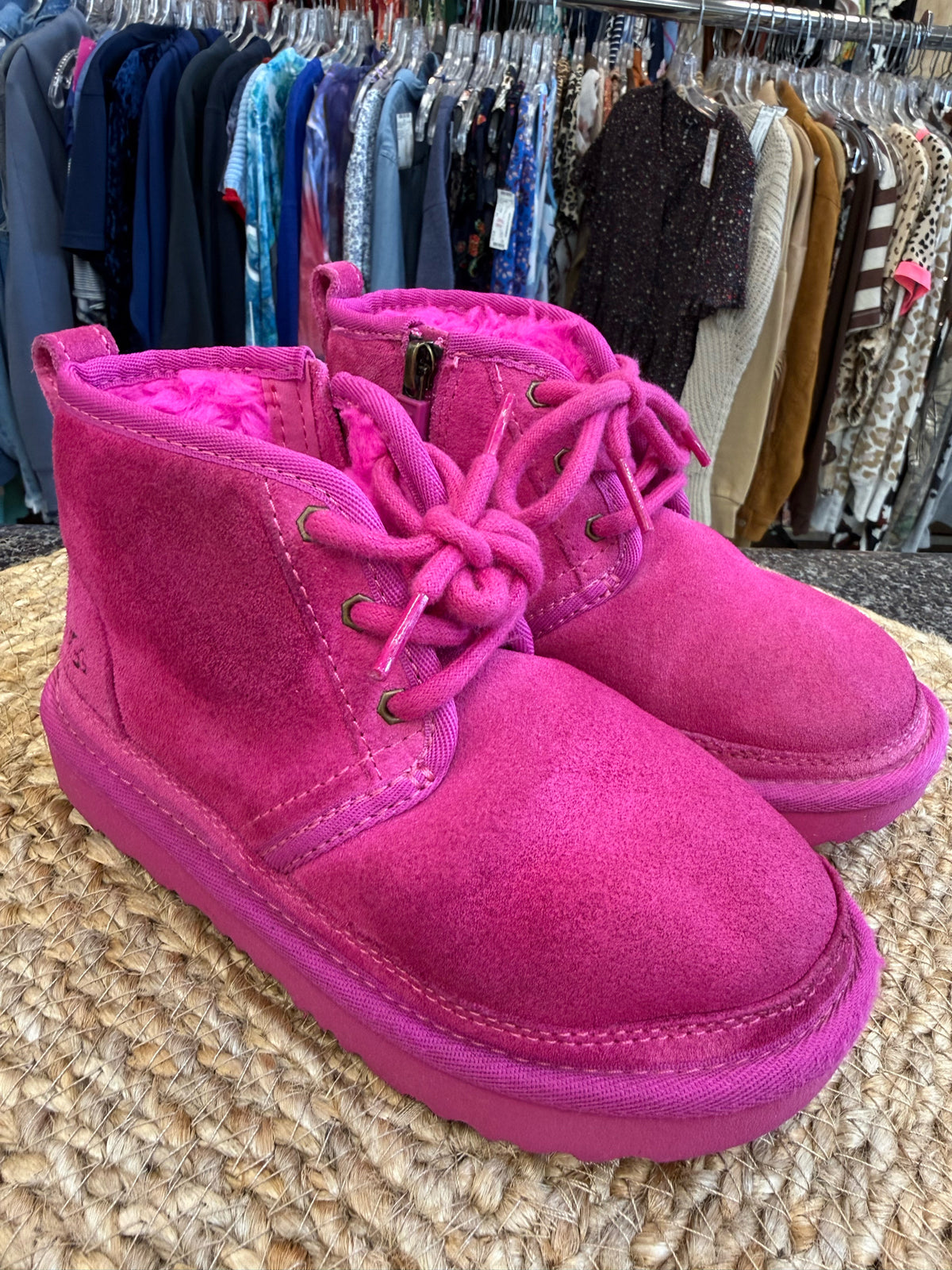 Pre-owned UGG Hot pink Shoe Size 12 Girls Boot