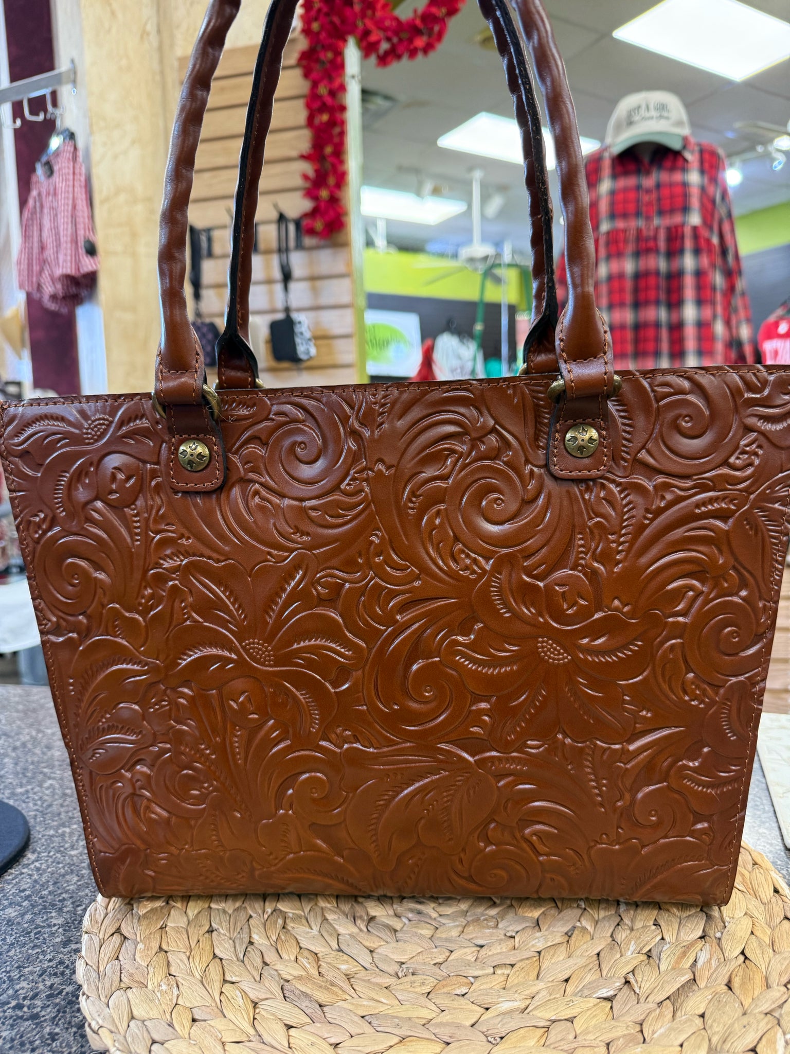 New with Tag PATRICIA NASH Brown Shoulder Designer Purse