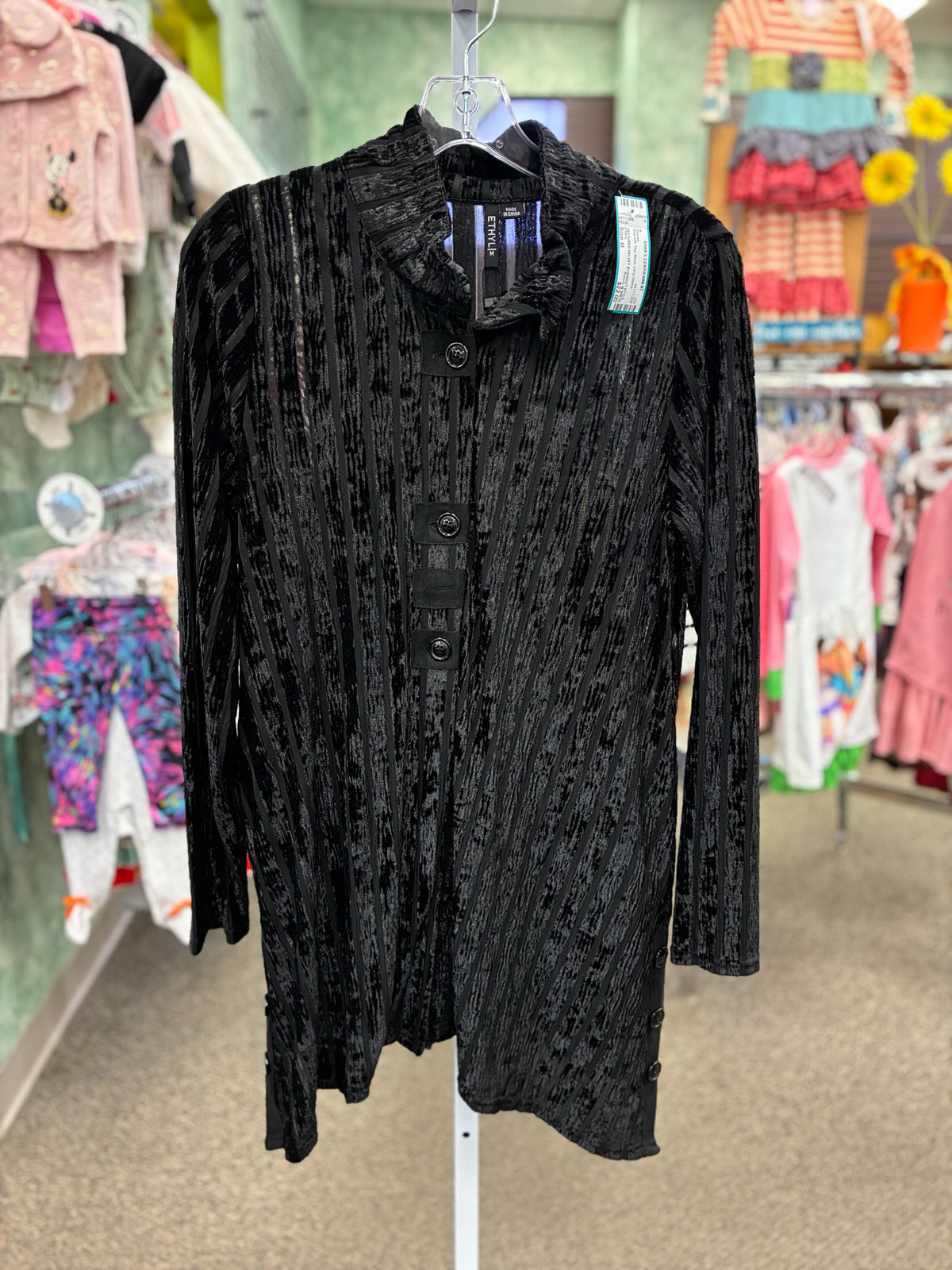 New with Tag ETHYL Black Size: M Long Sleeve Blouse