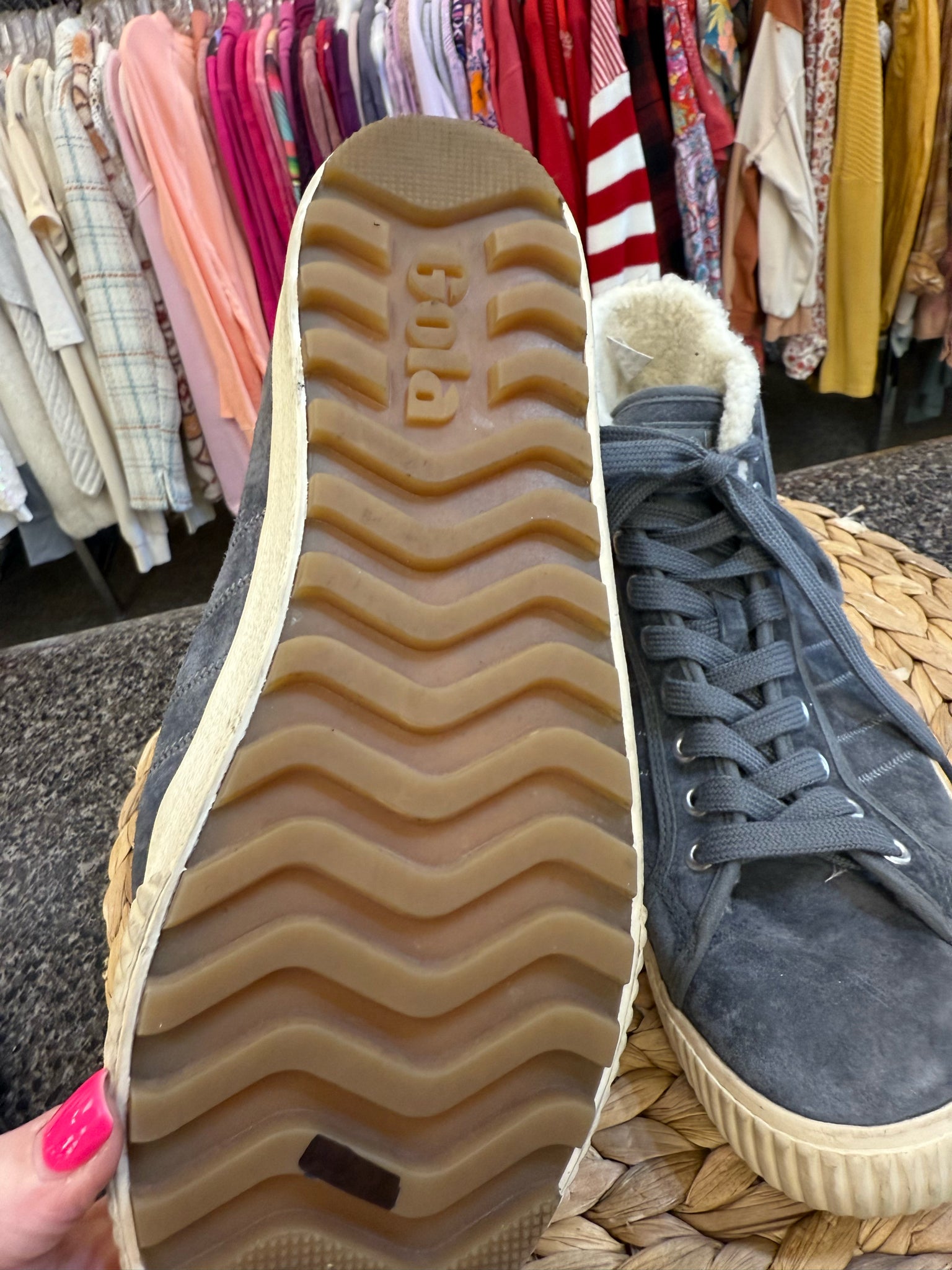 Pre-owned Gola Gray White Size 9 Designer Sneaker