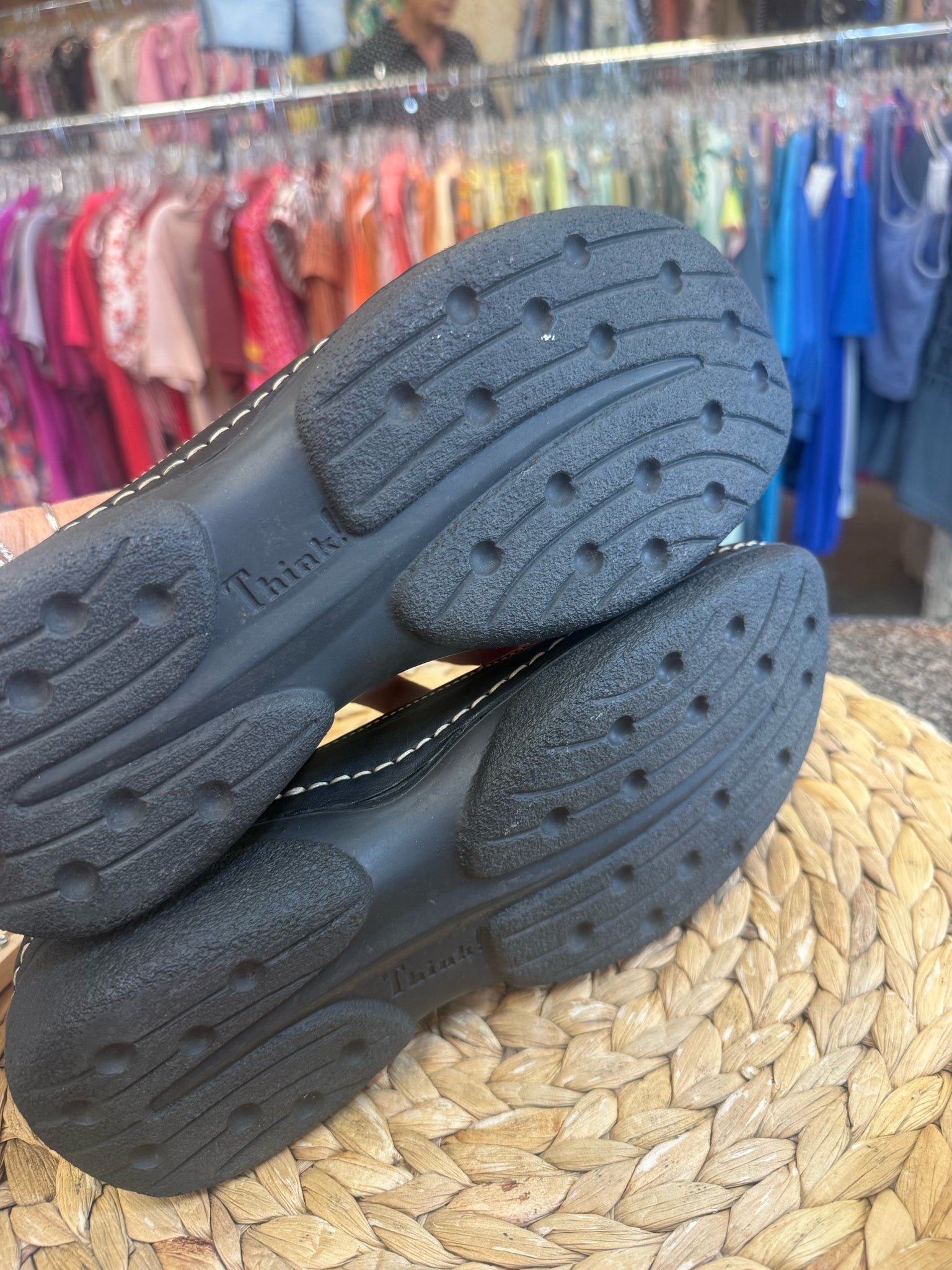 Pre-owned Think! Black Size 8.5 Designer Sandal