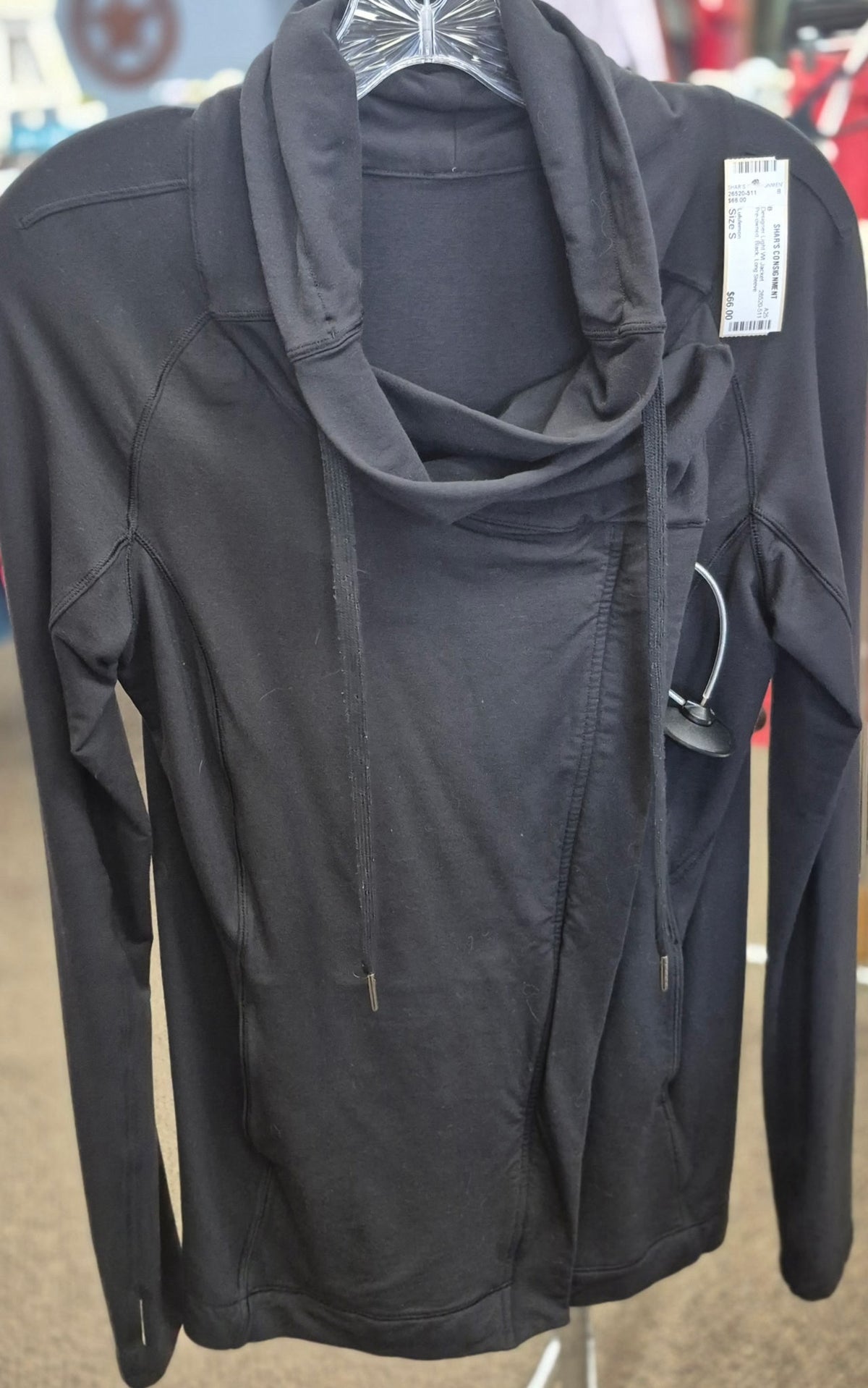 Pre-owned Lululemon Black Size: S Long Sleeve Light Wt Jacket