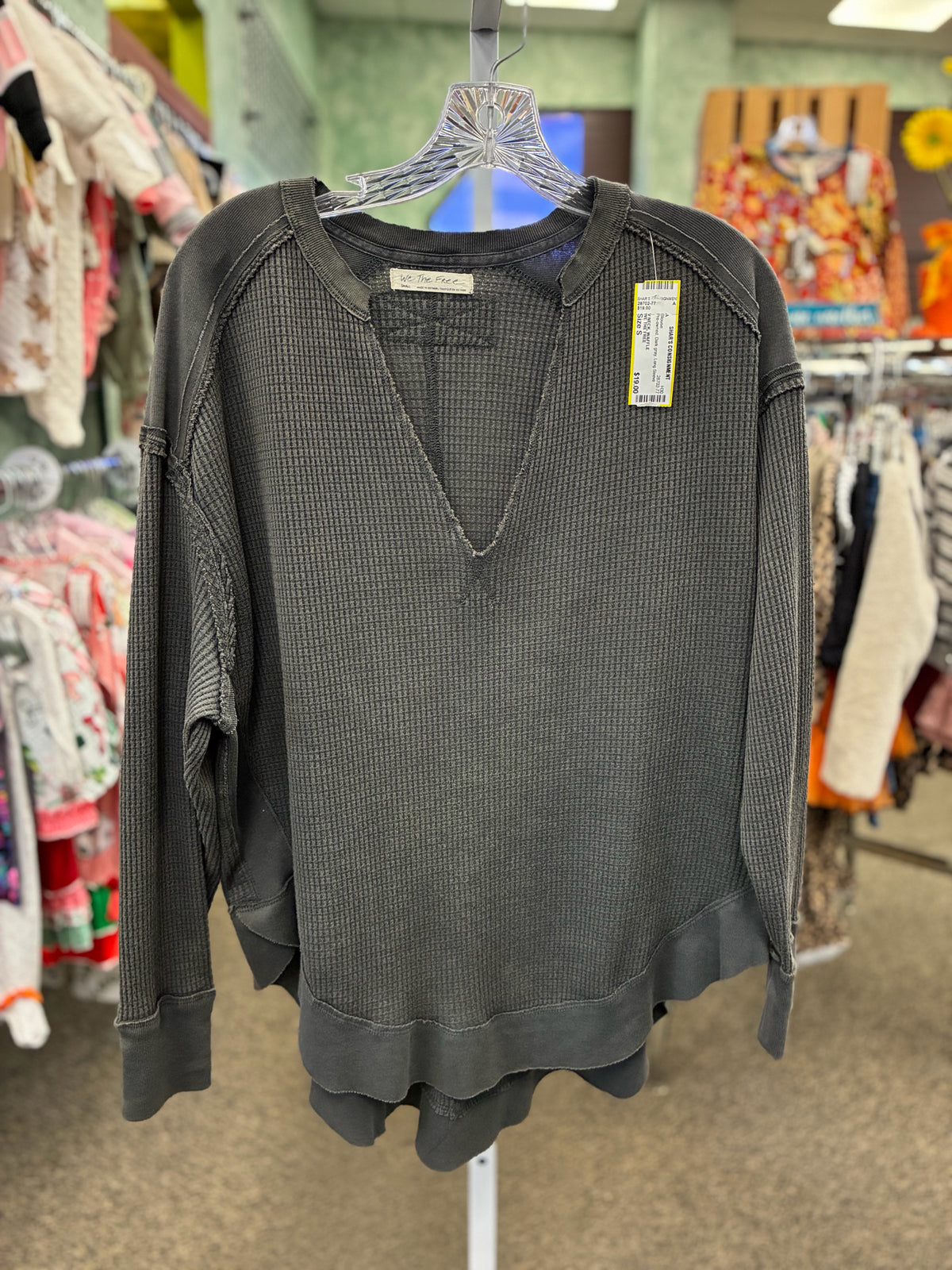 Pre-owned WE THE FREE Dark gray Size: S Long Sleeve Blouse