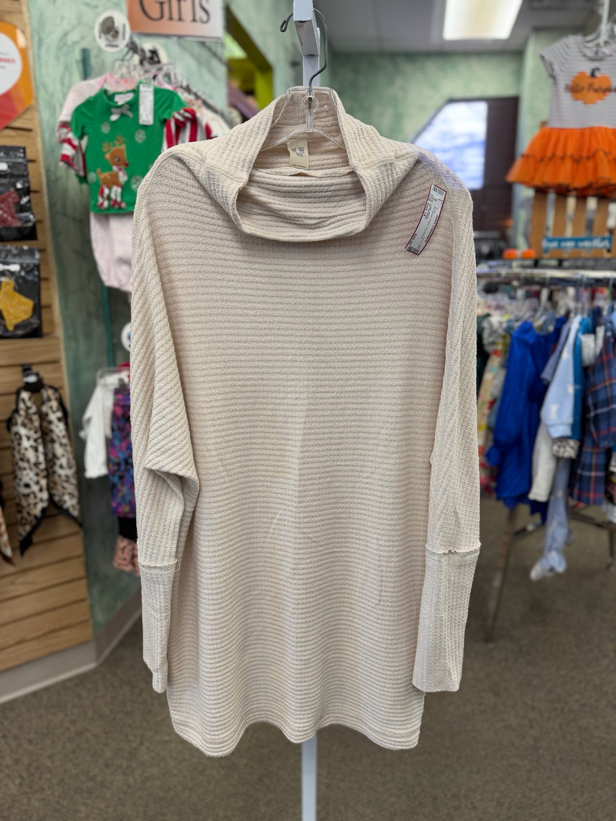 Pre-owned WE THE FREE Cream Size 14 Long Sleeve Dress