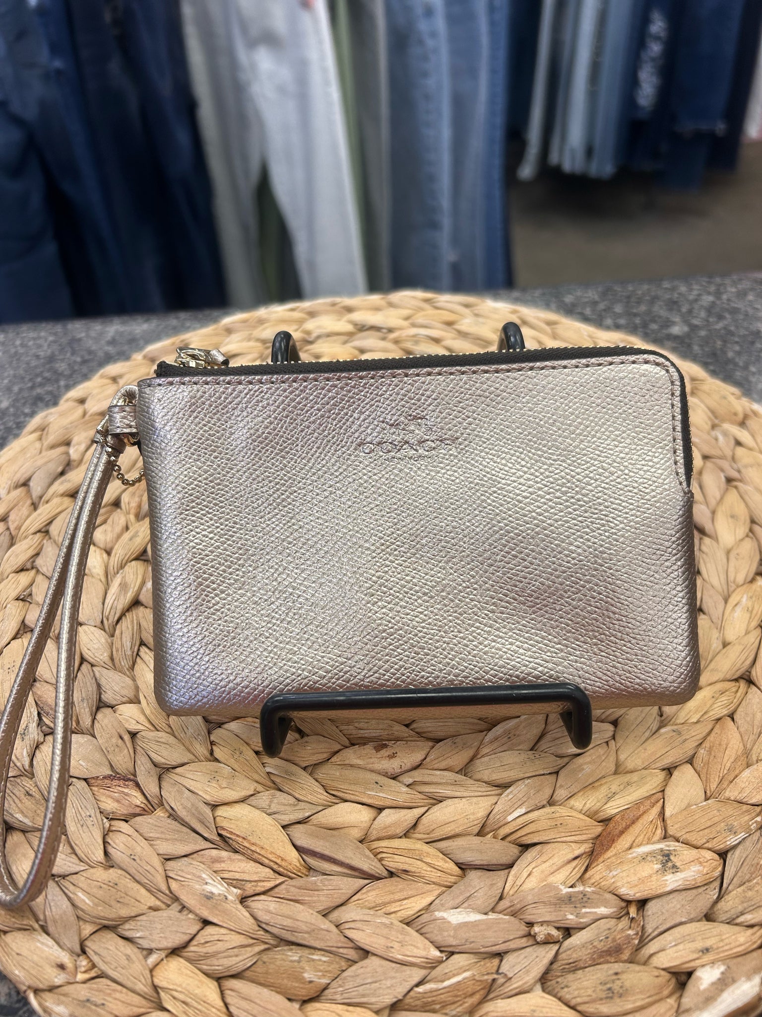 Pre-owned COACH Metallic COIN PURSE