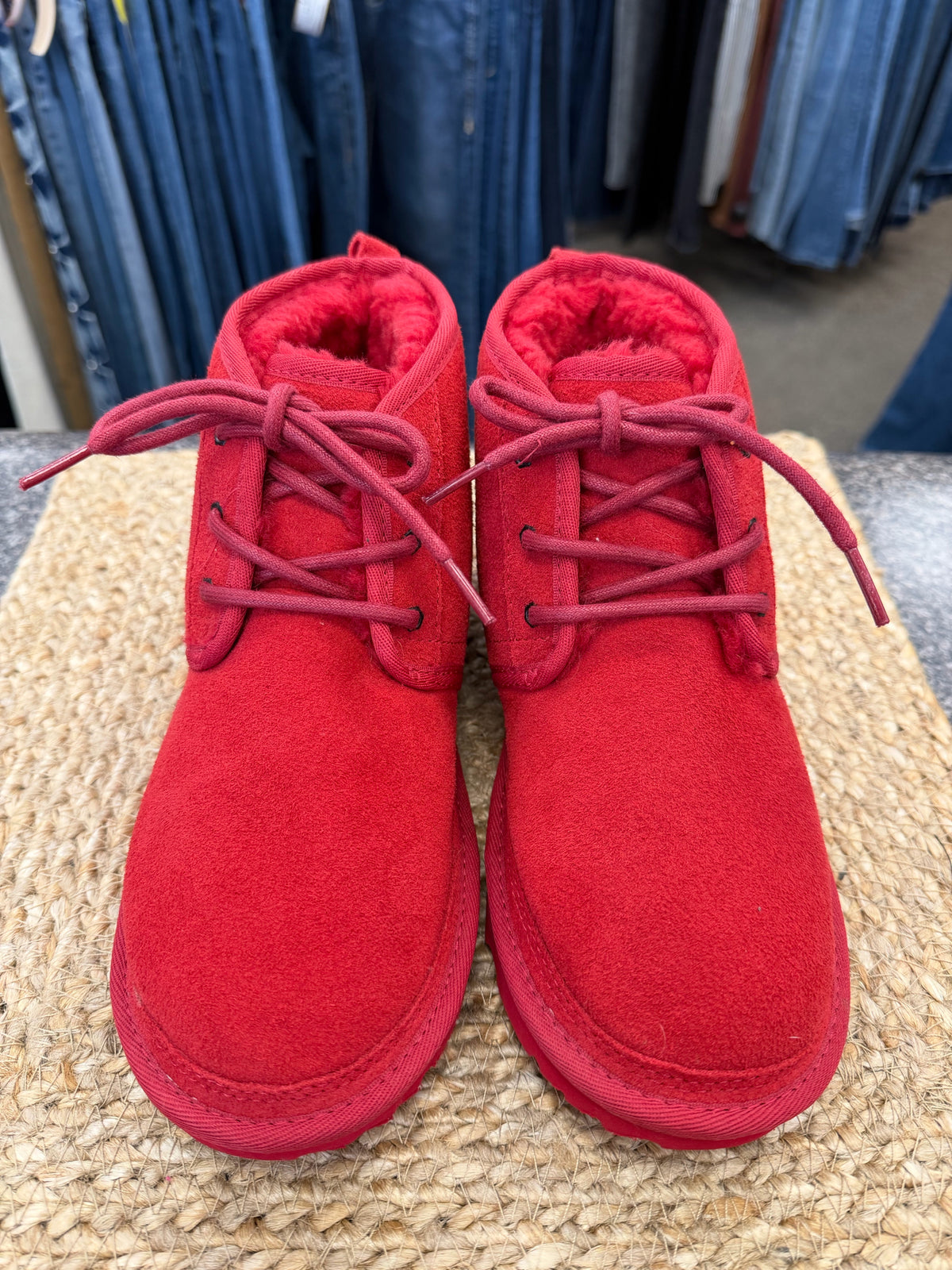 Pre-owned UGG Red Size 5 Designer Boot