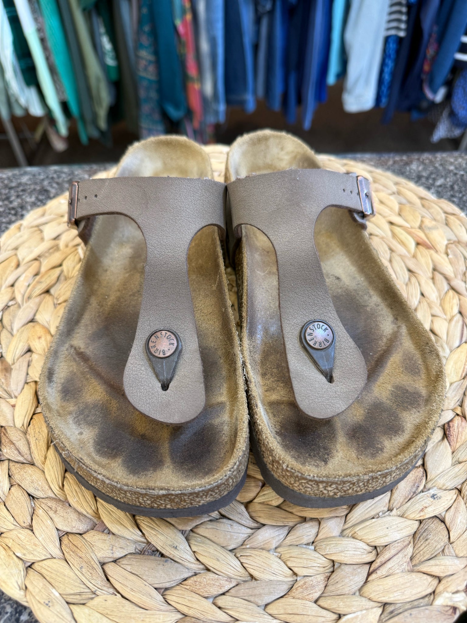 Pre-owned BIRKENSTOCK Brown Size 7.5 Designer Sandal