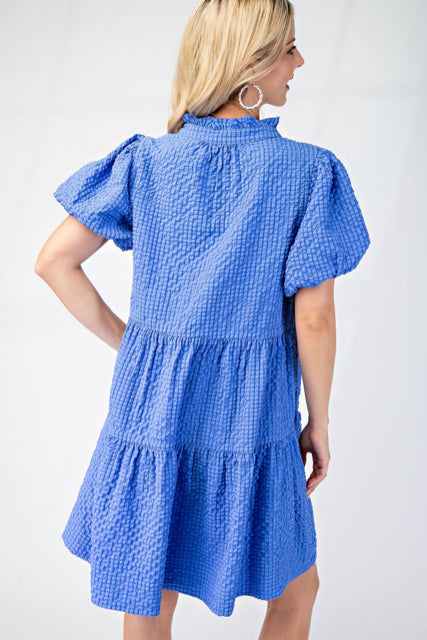 New GIGI Royal Blue Size Small Short Sleeve Dress