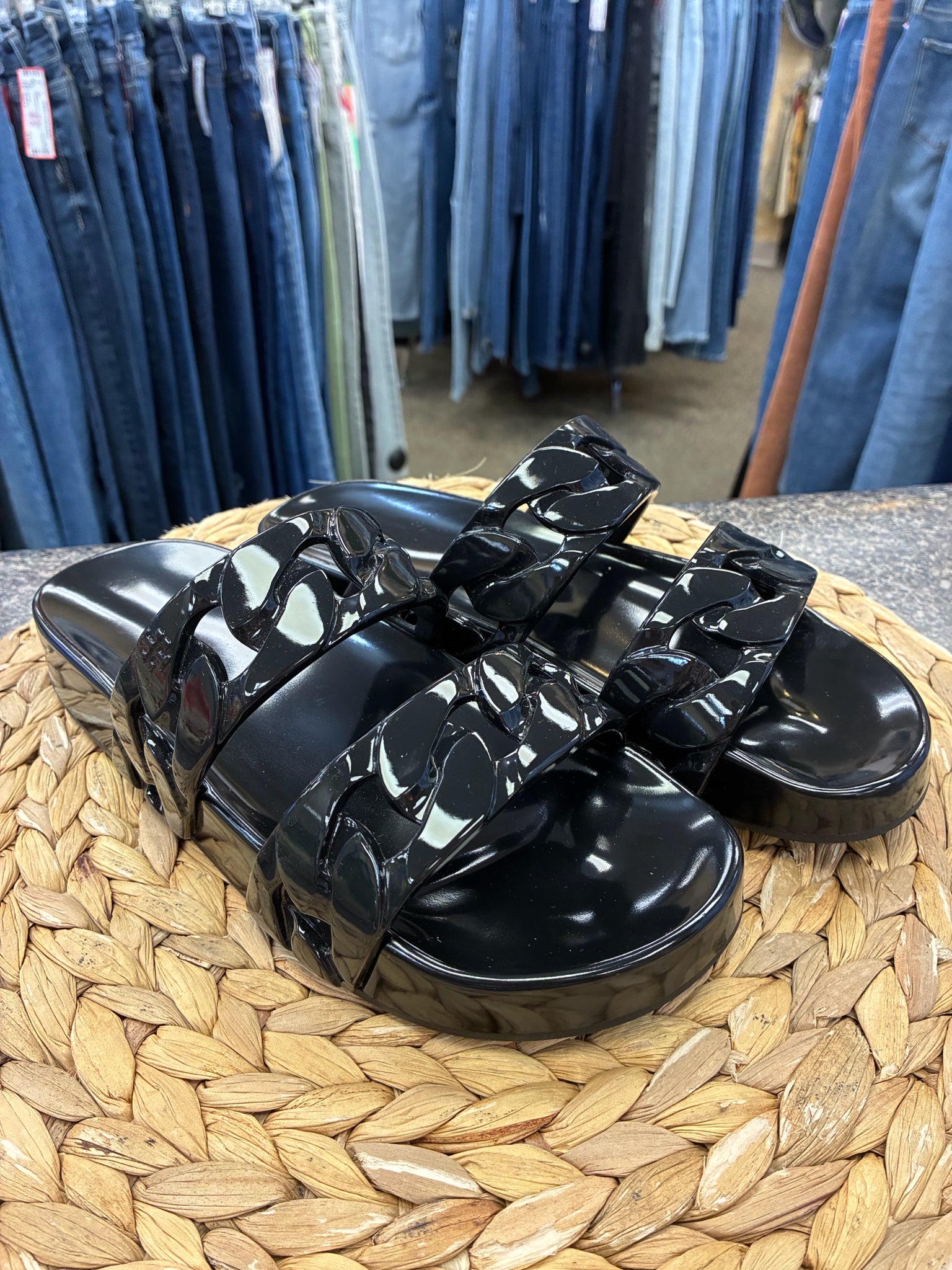 Pre-owned TORY BURCH Black Size 7 Designer Sandal