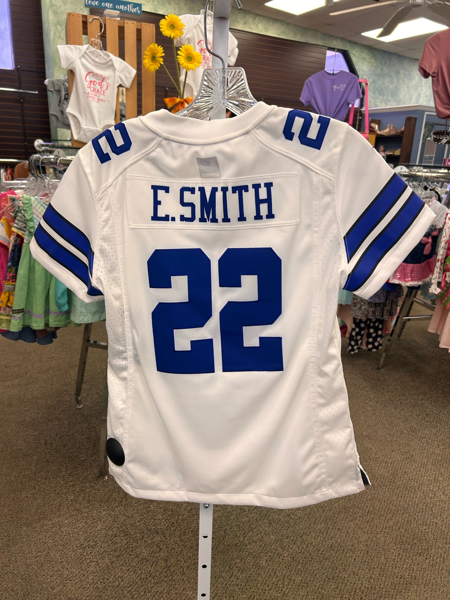 Pre-owned NFL White Blue Trim Size* S Designer Jersey
