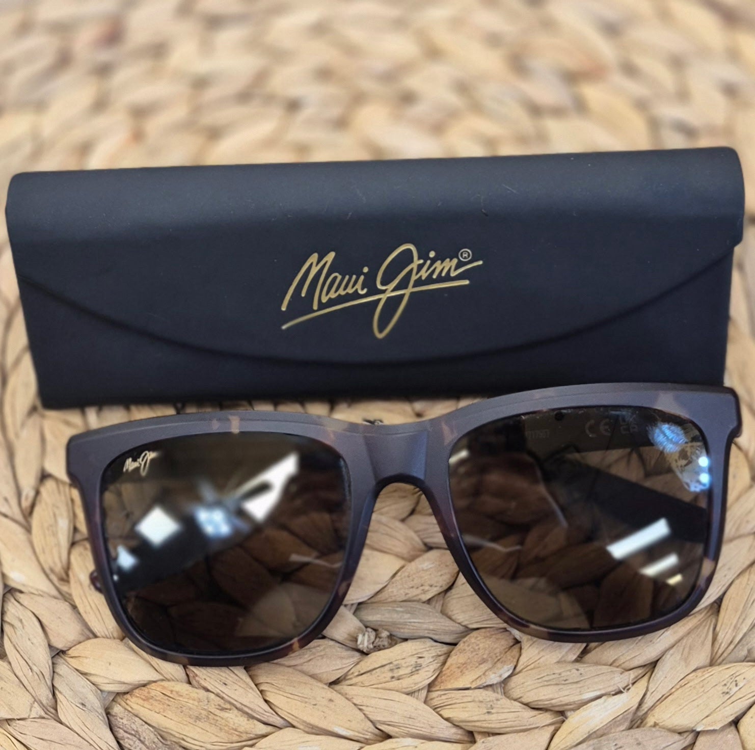 Pre-owned MAUI JIM Brown Light brown Designer Sunglasses