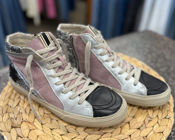 Pre-owned SHU SHOP Gray Black Trim Size 8.5 Sneaker