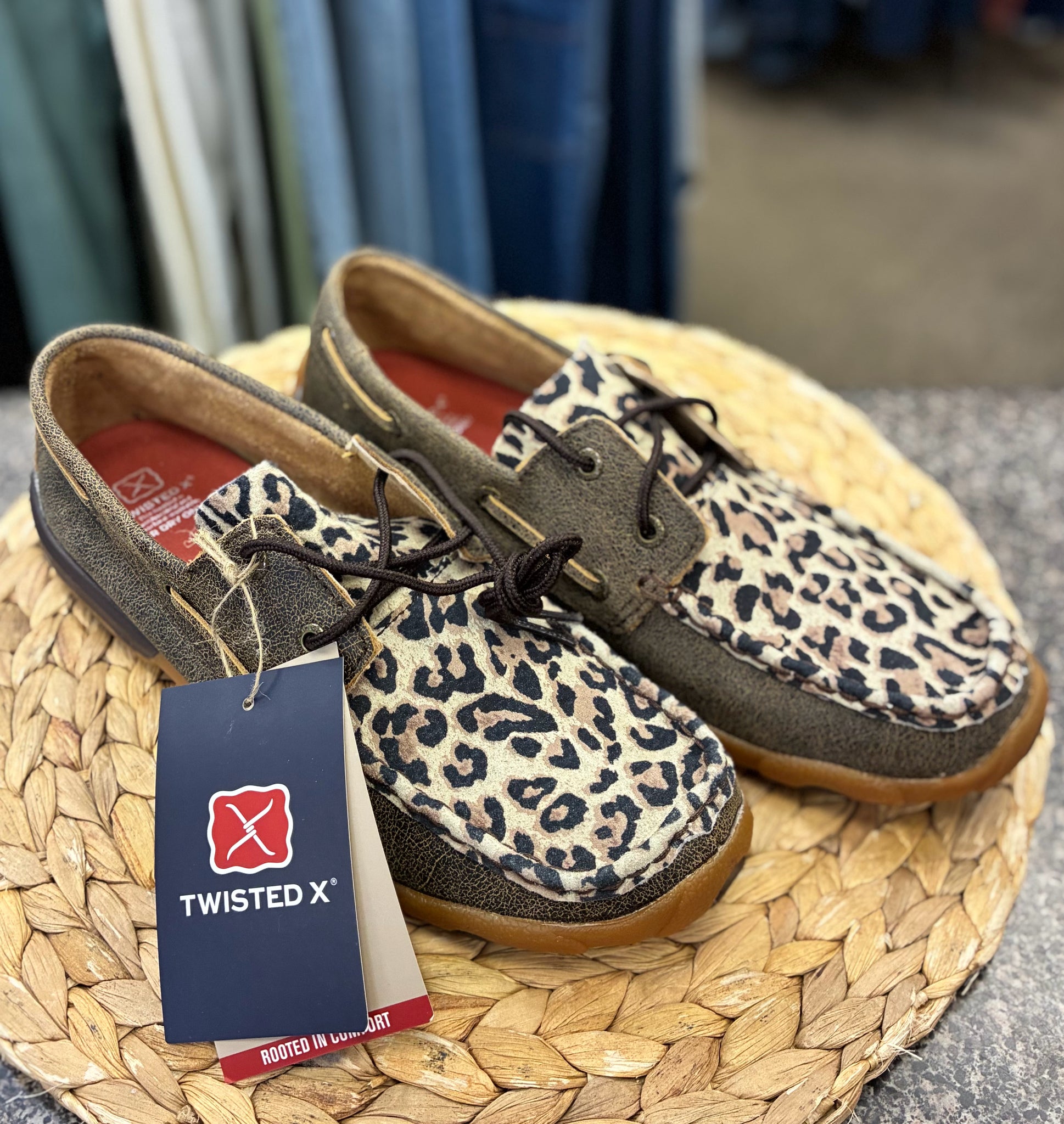 New with Tag TWISTED X Brown Leopard Size 8.5 Designer Shoe
